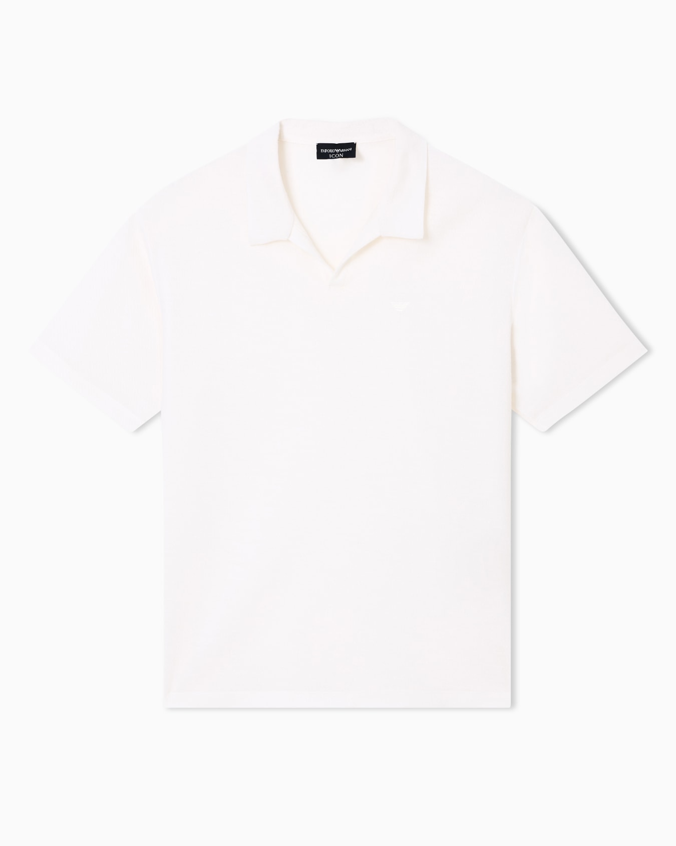Polo en jersey jacquard teint en fil Icon Diapositive 0