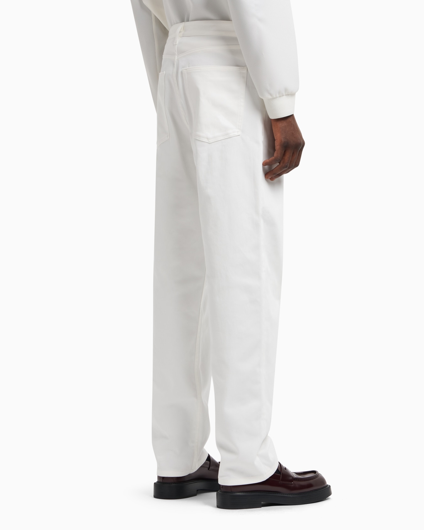 Pantaloni cinque tasche in gabardina crepe organica stretch ASV Icon Slide 3