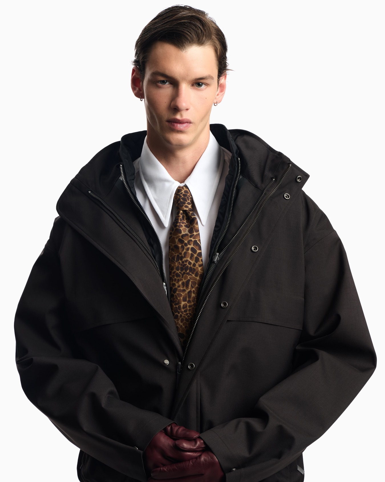 Blouson mit durchgehendem 2-in-1-Reißverschluss aus Funktionsgewebe Folie 5