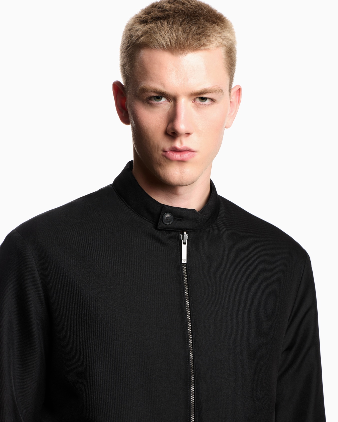 Chaqueta reversible con cremallera de tejido jaspeado Diapositiva 4
