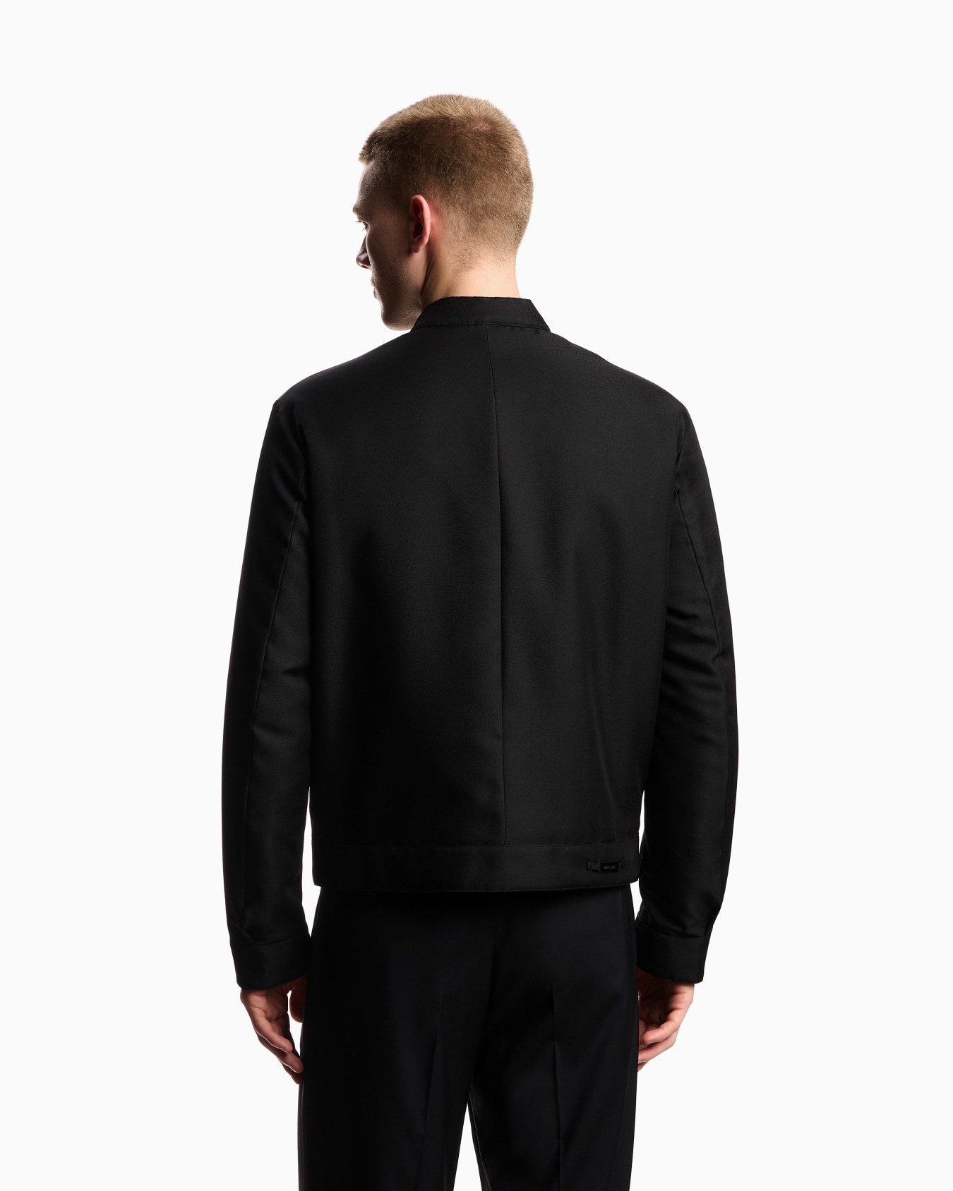 Chaqueta reversible con cremallera de tejido jaspeado Diapositiva 2
