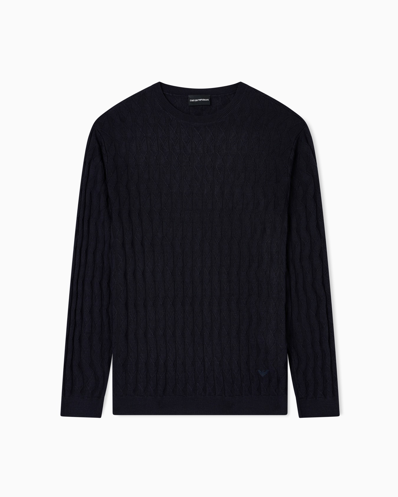 ASV Lyocell-blend jumper in an embossed, patterned stitch Slide 0