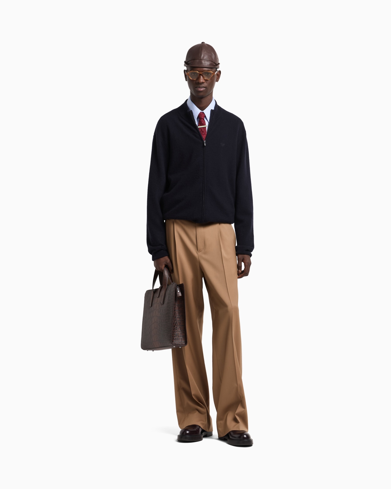 Cardigan entièrement zippé en pur cachemire Icon Diapositive 2