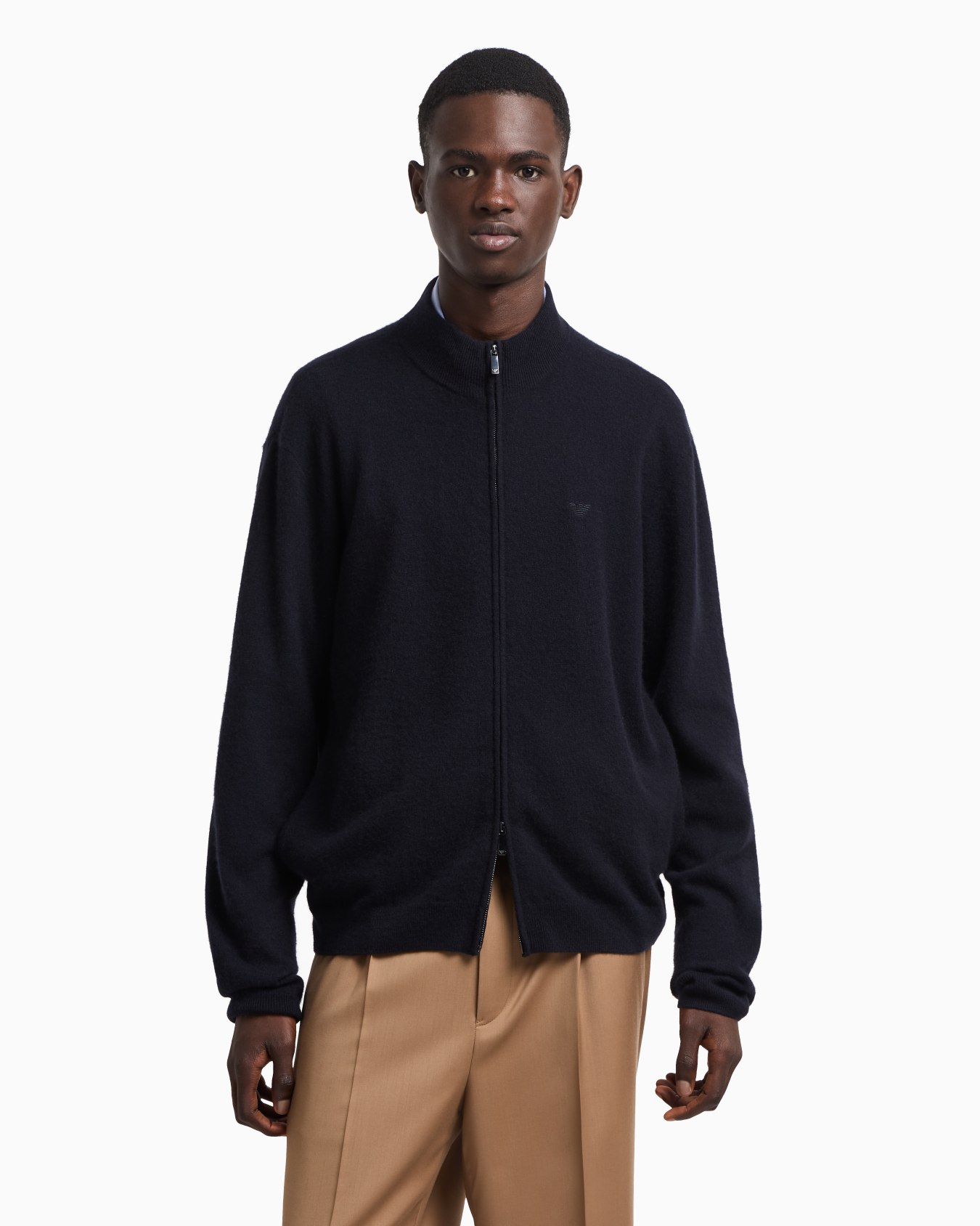 Cardigan entièrement zippé en pur cachemire Icon Diapositive 4