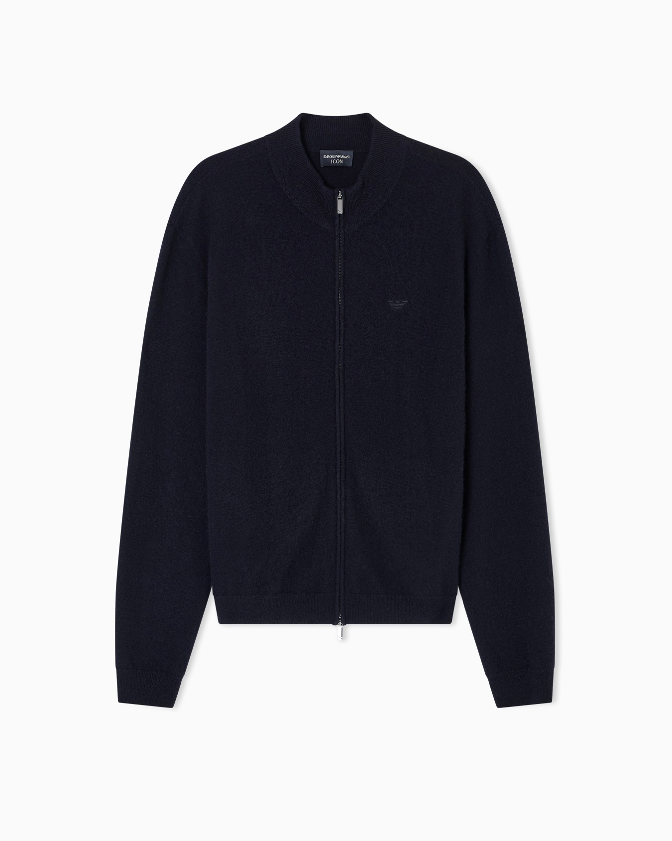 Cardigan entièrement zippé en pur cachemire Icon Diapositive 0