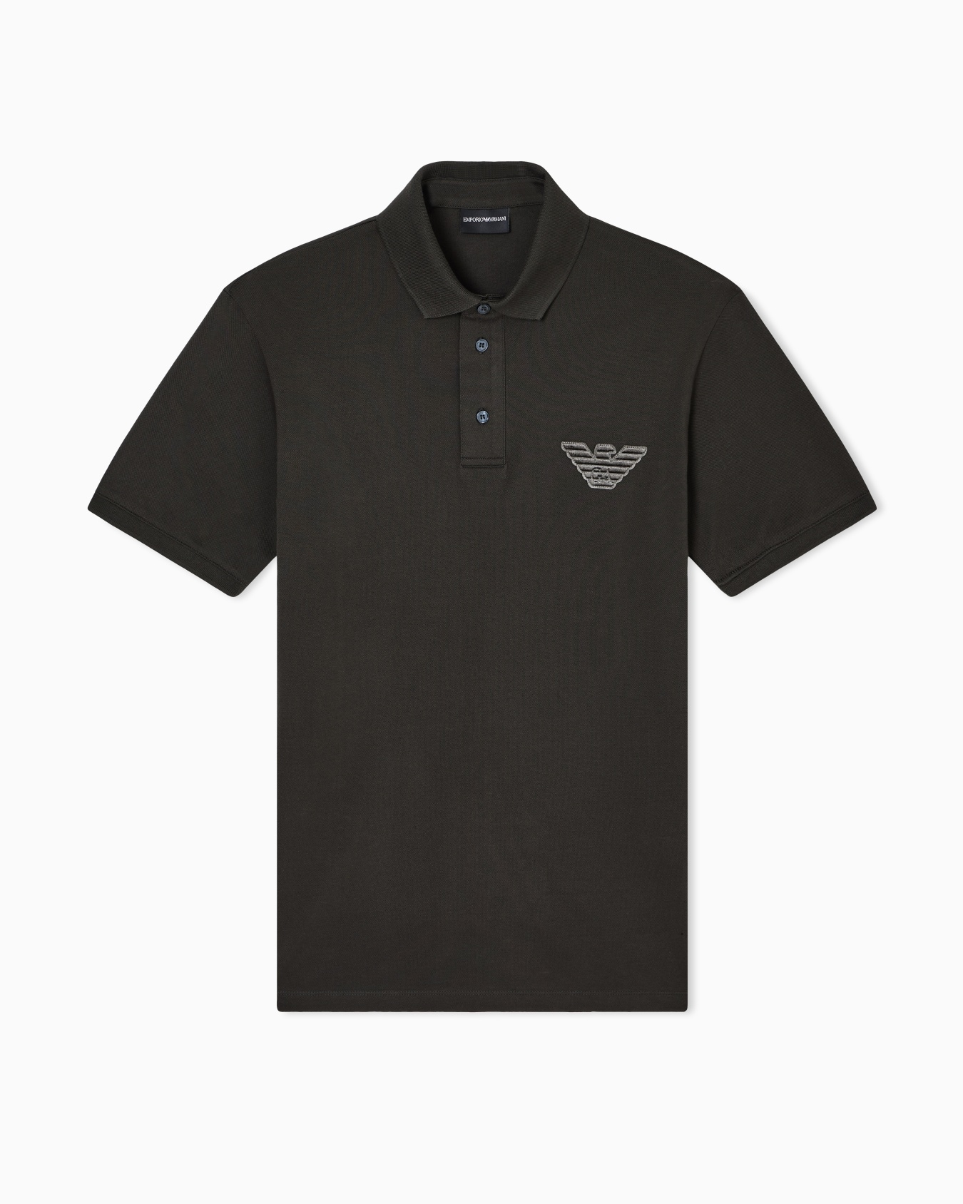 Poloshirt aus Pikee-Jersey mit Adler-Patch Folie 0