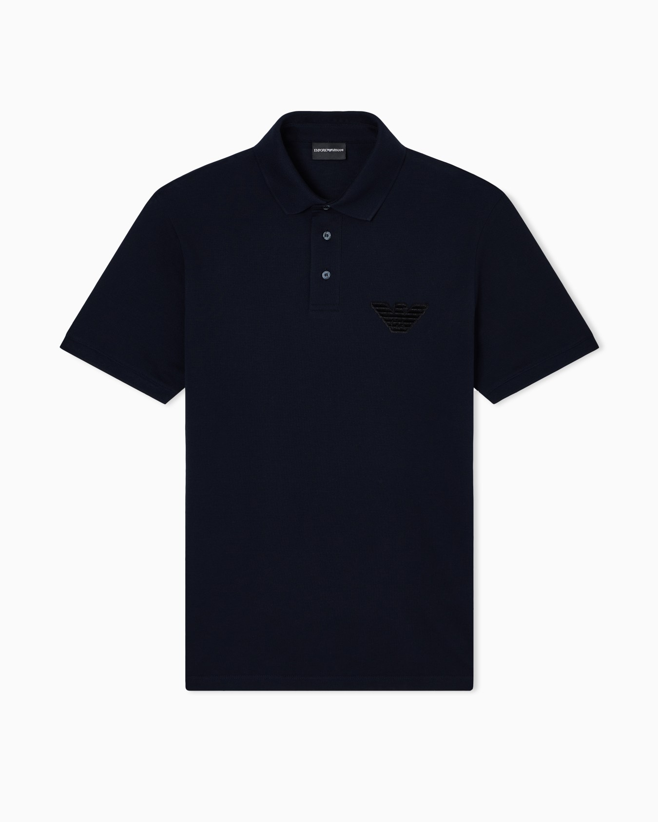Poloshirt aus Pikee-Jersey mit Adler-Patch Folie 0