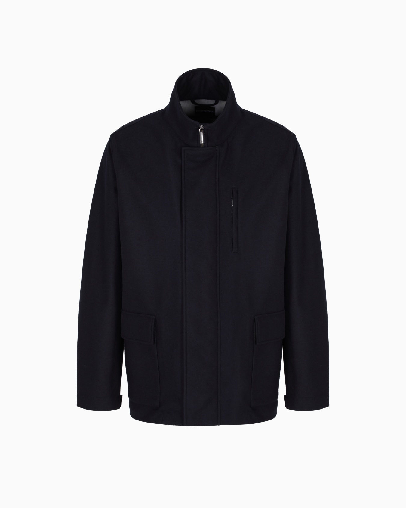 Cabanjacke aus Woll-Jersey mit durchgehendem Reißverschluss Folie 0