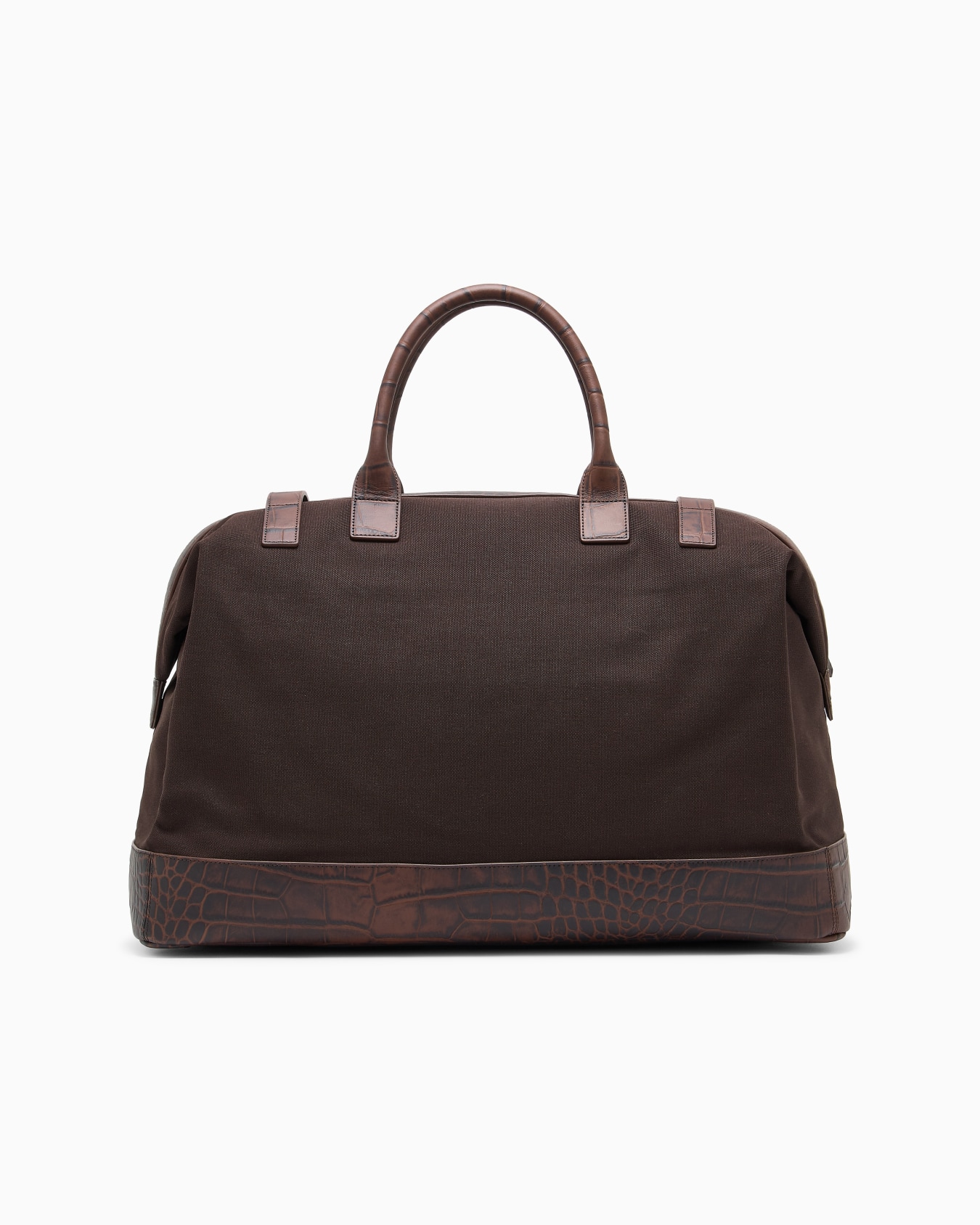 Weekend bag with crocodile-embossed leather details Slide 2