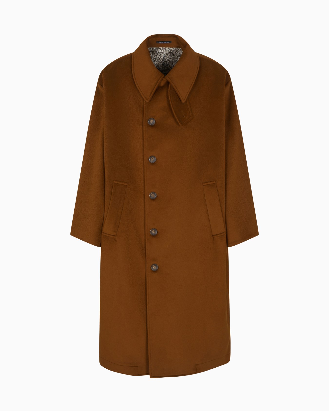 Coat in virgin wool with a zibeline finish Slide 0