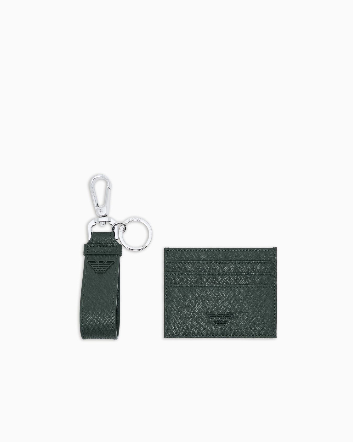 ASV Gift box with regenerated Saffiano keyring and card holder Slide 0