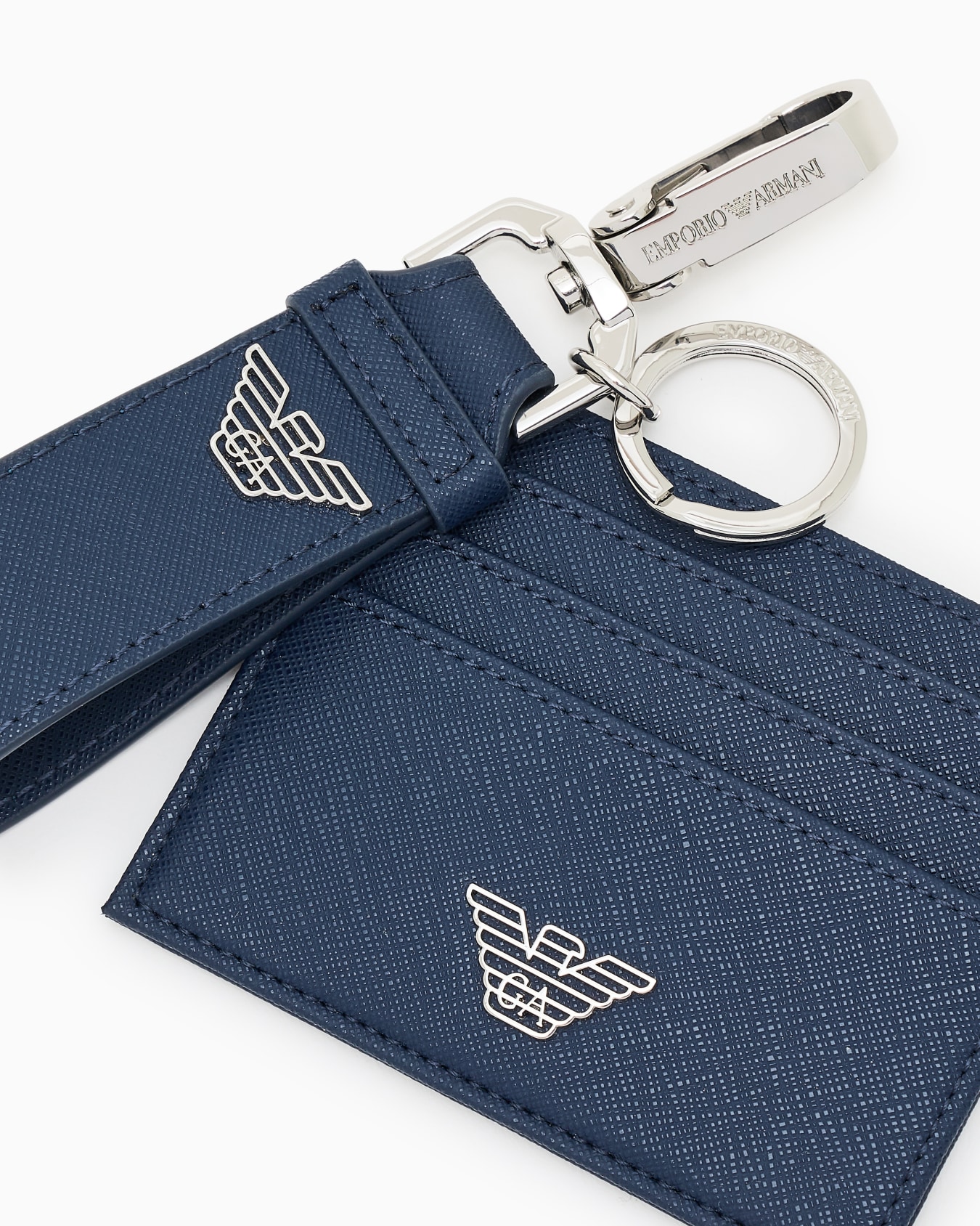 Coffret-cadeau avec porte-clés et porte-cartes en saffiano régénéré ASV Diapositive 2