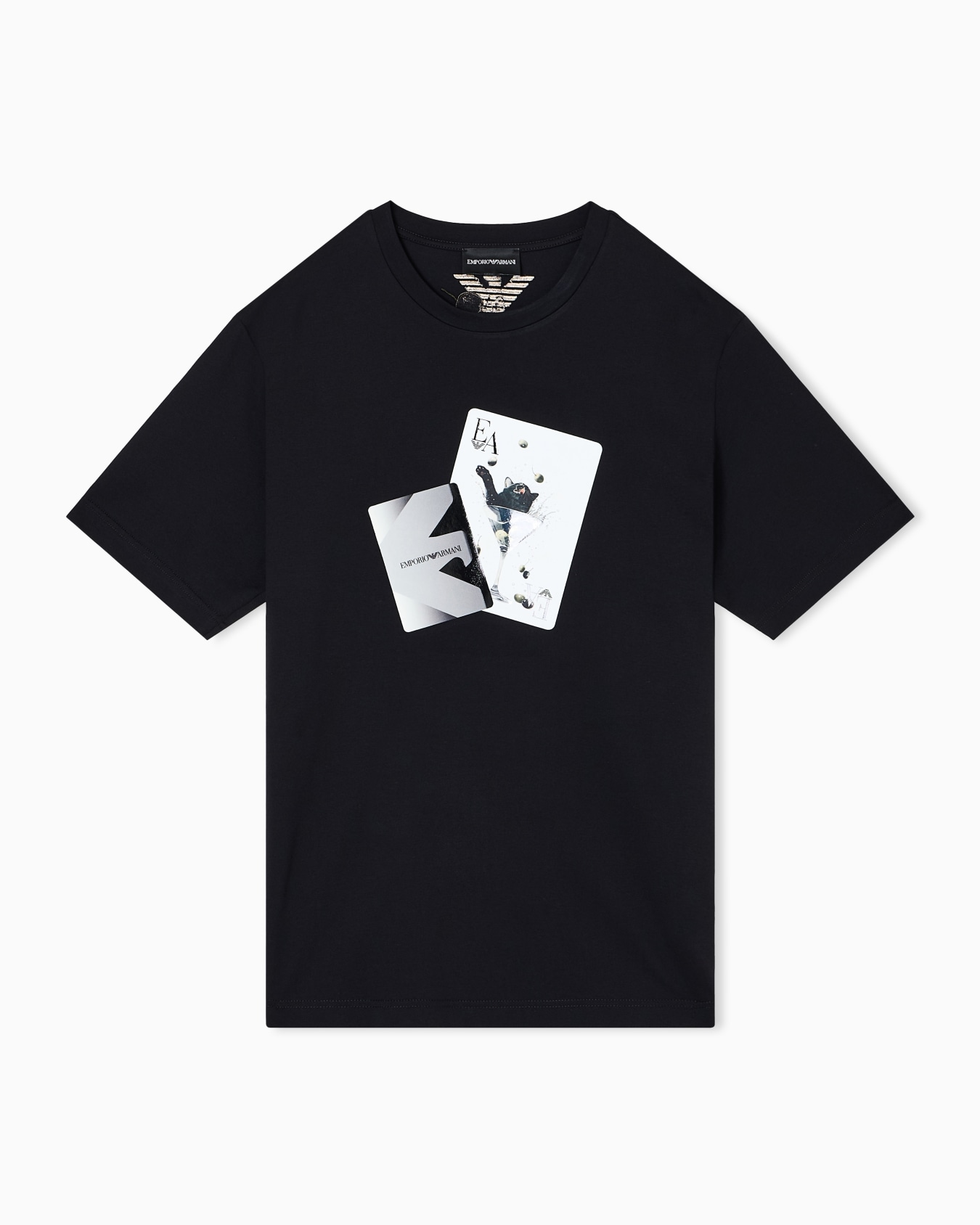 ASV Tシャツ ジャージー トランププリント スライドする 0