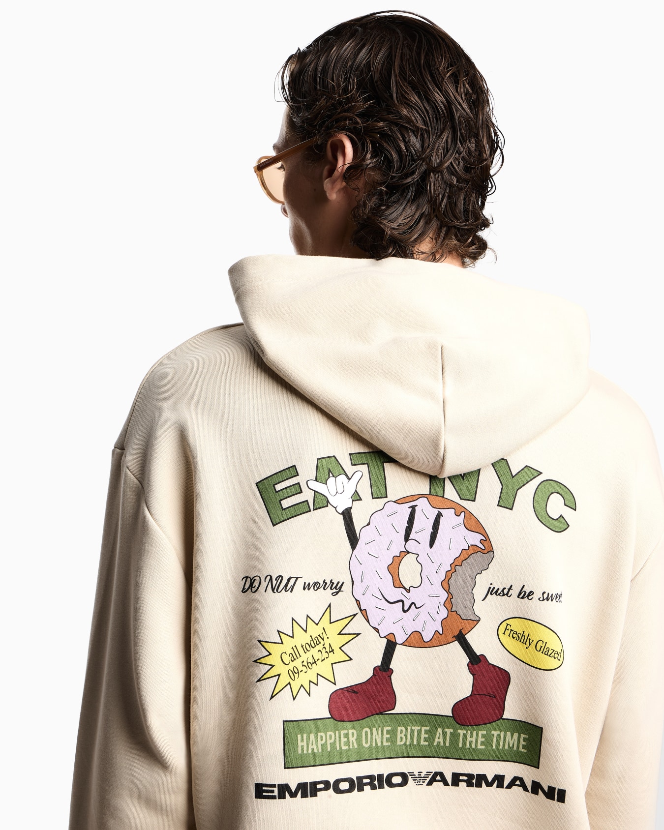 Sudadera de punto con capucha y estampado EAT NYC cápsula New York Diapositiva 5