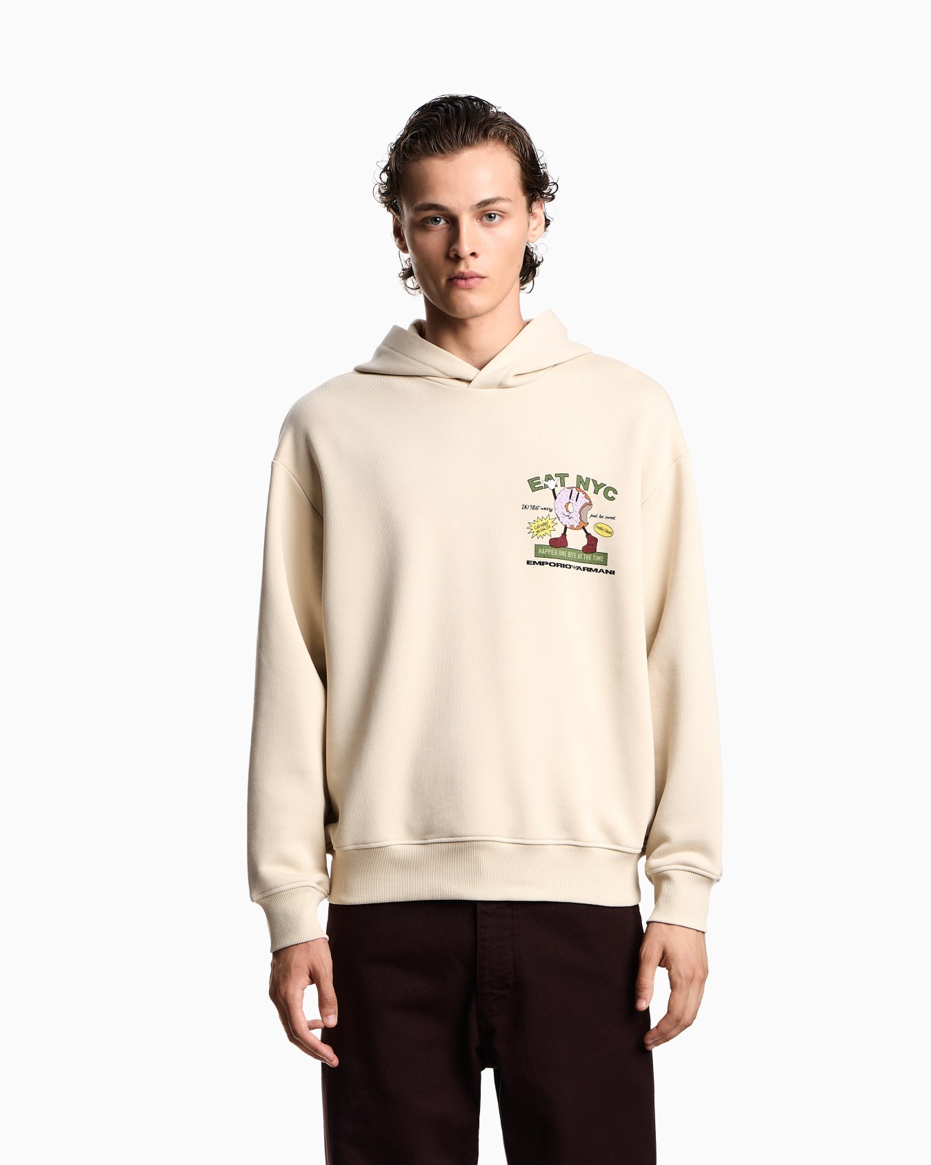 Sudadera de punto con capucha y estampado EAT NYC cápsula New York Diapositiva 3