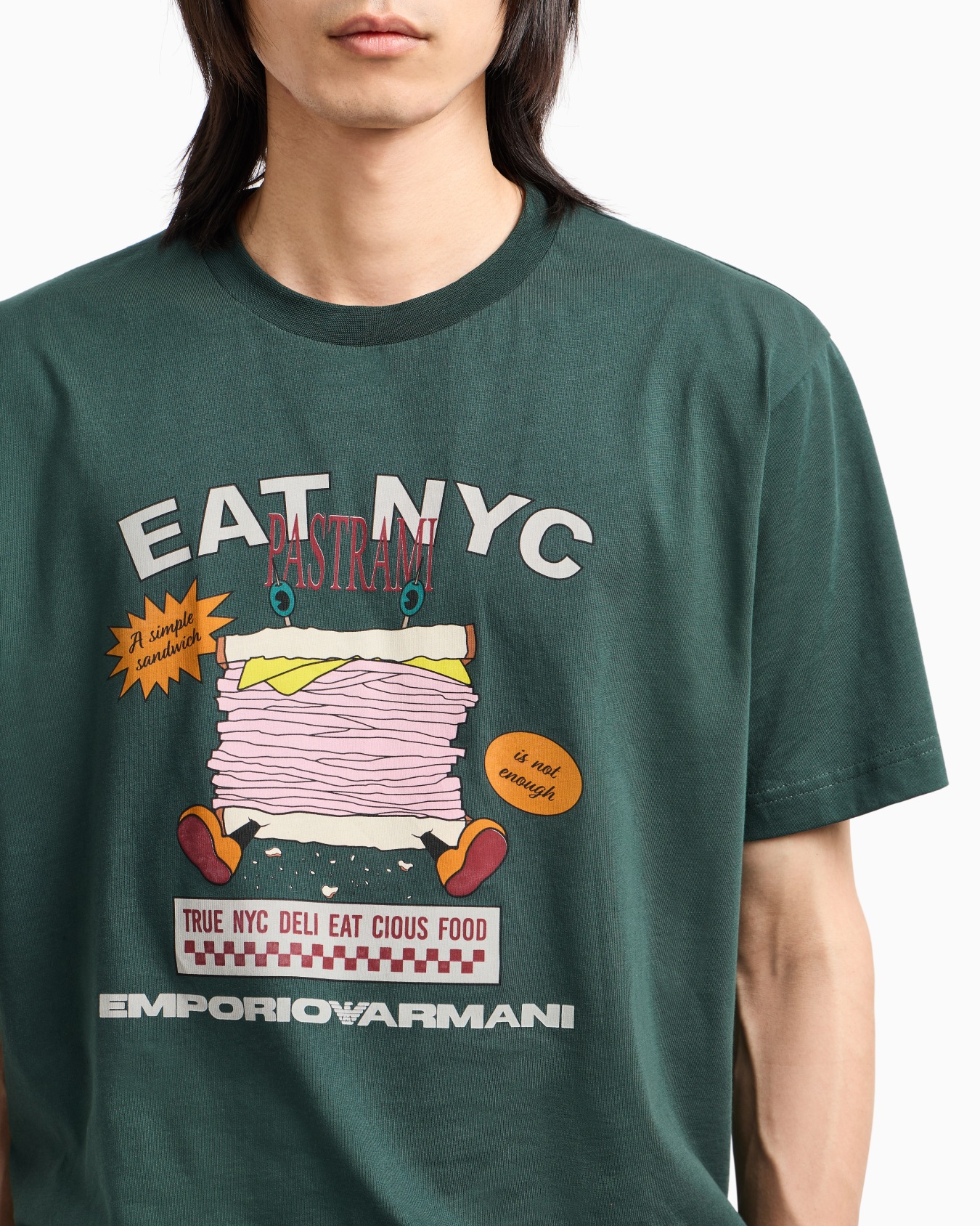 New York Capsule Collection EAT NYC print jersey T-shirt Slide 4