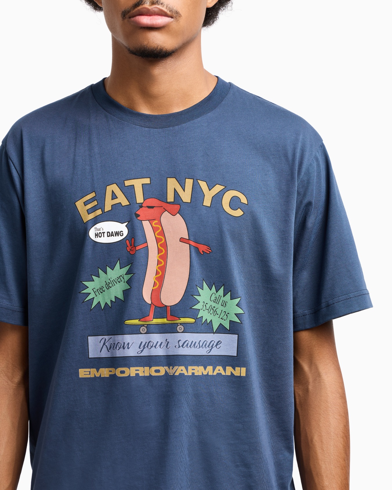 Camiseta de punto con estampado EAT NYC cápsula New York Diapositiva 4