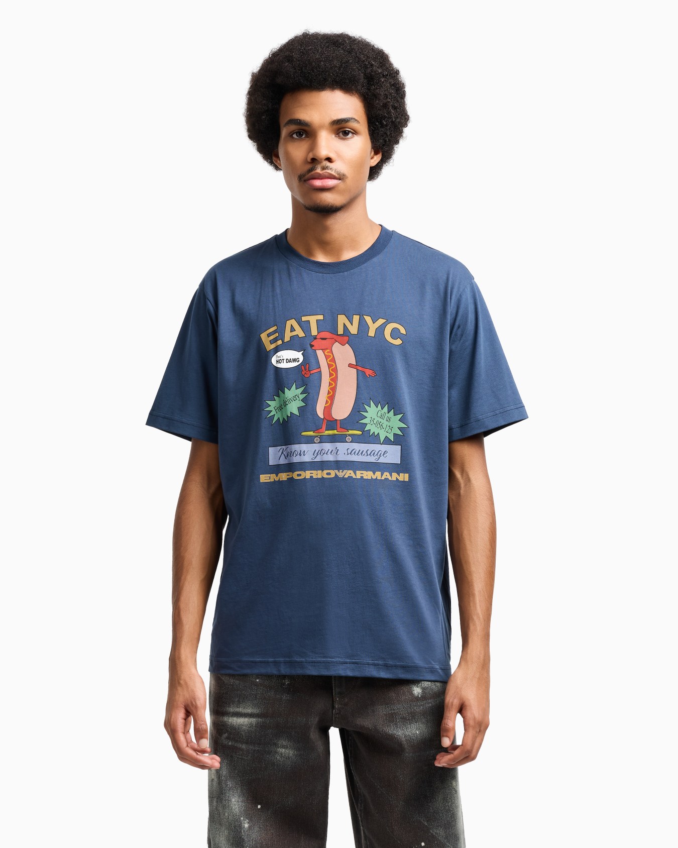 Camiseta de punto con estampado EAT NYC cápsula New York Diapositiva 3