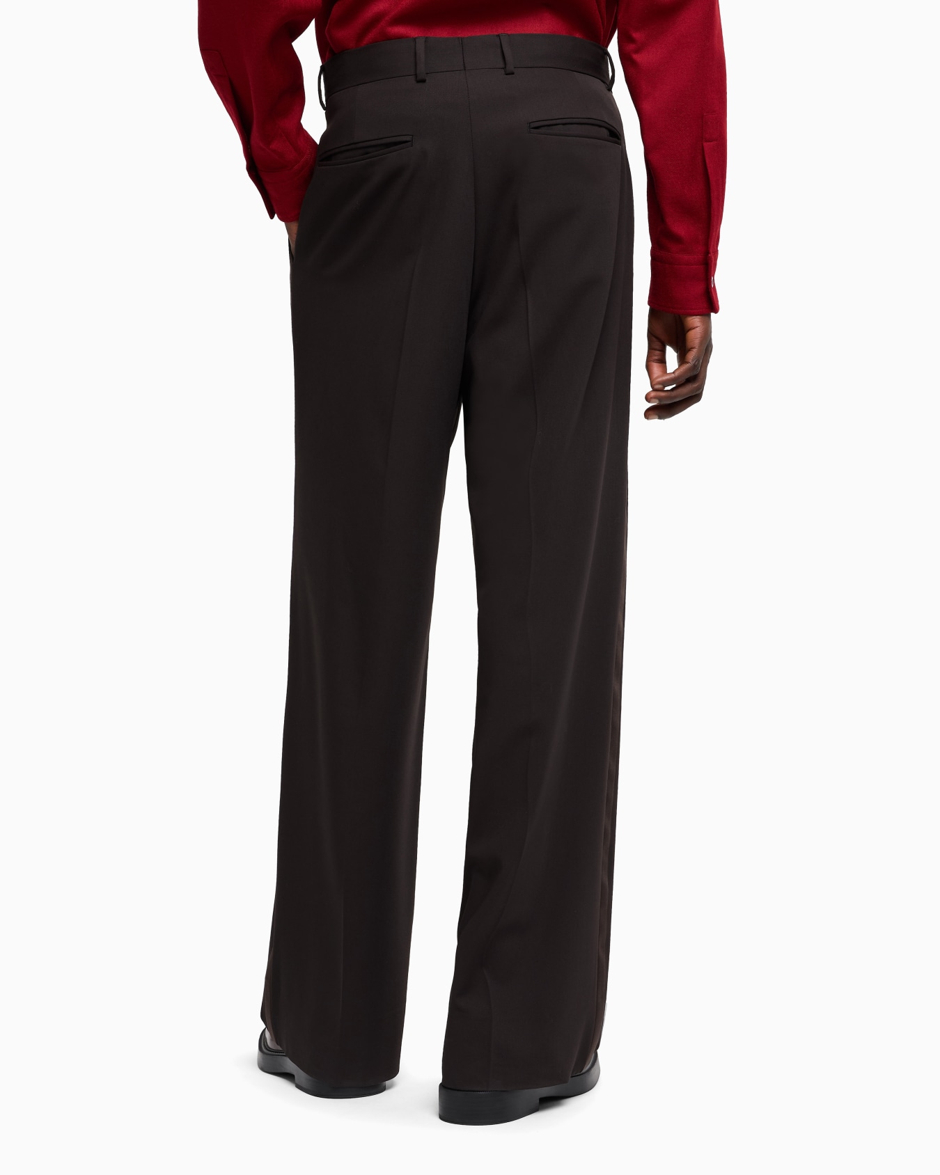 Hose aus Woll-Gabardine mit Satinband Folie 3
