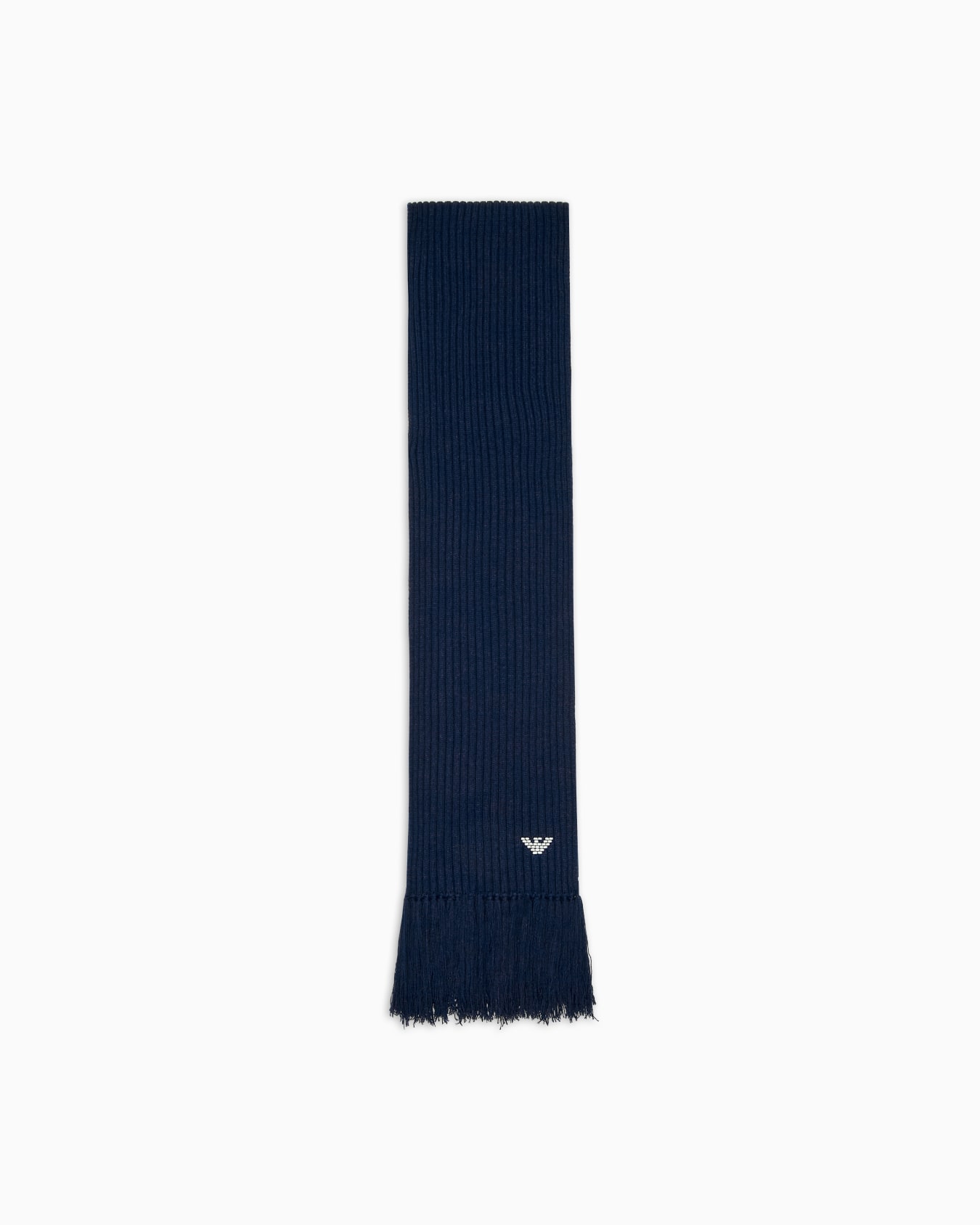 New York capsule collection ribbed wool-blend scarf Slide 0