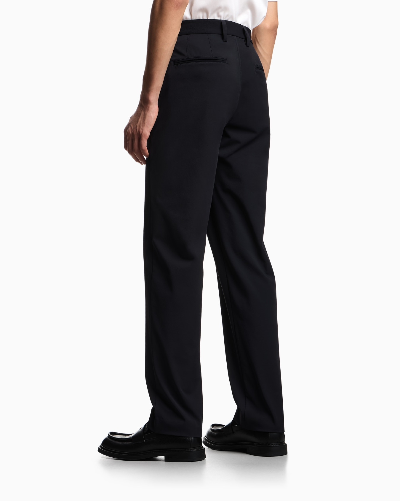 Nylon stretch twill chinos Slide 2