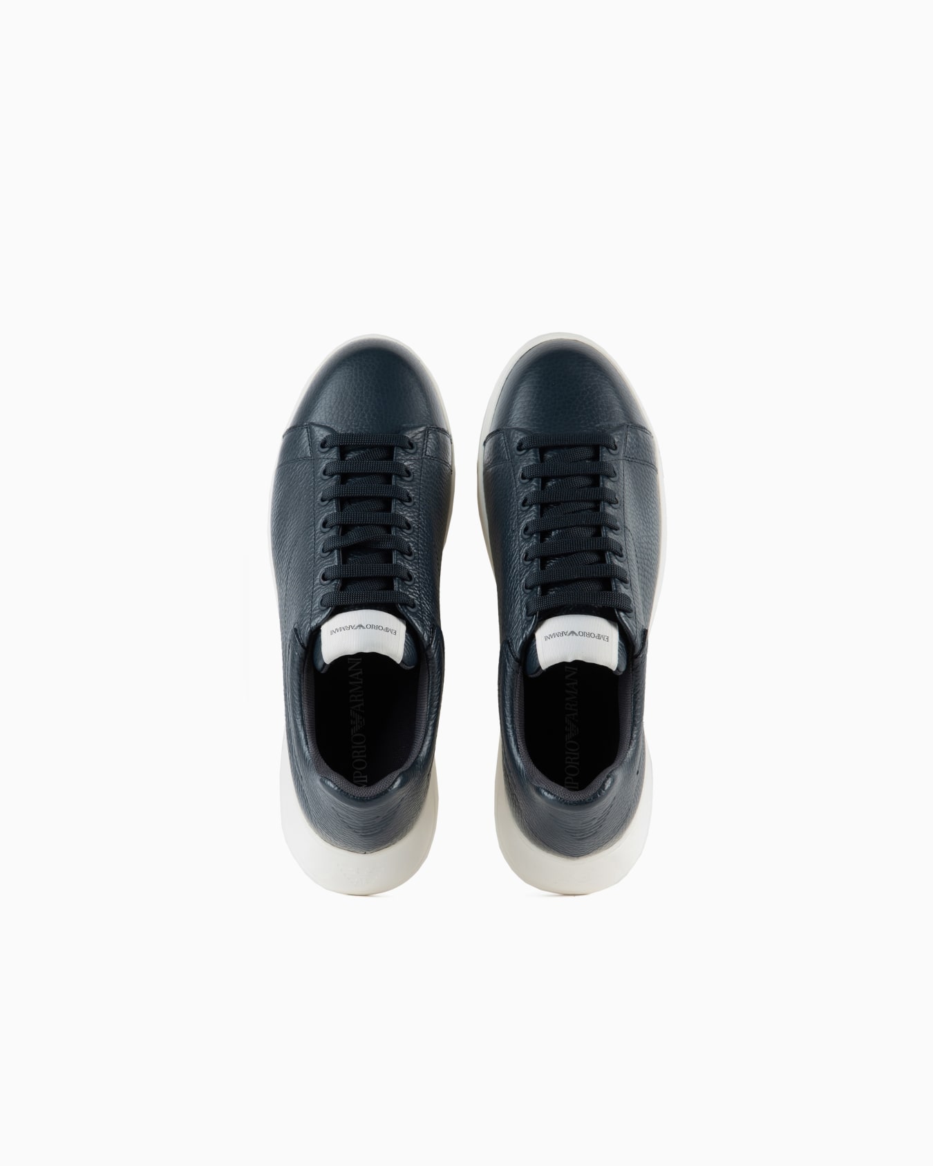 Tumbled leather sneakers with knurled soles Slide 2