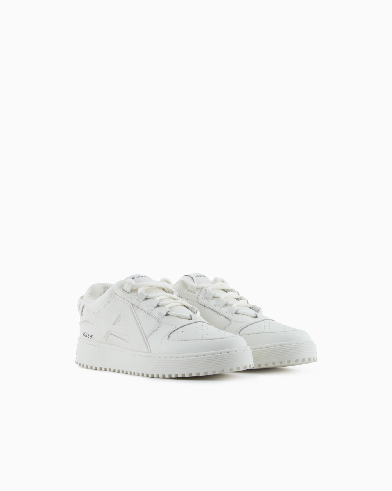 Sneaker aus Leder mit großem EA-Patch Folie 1