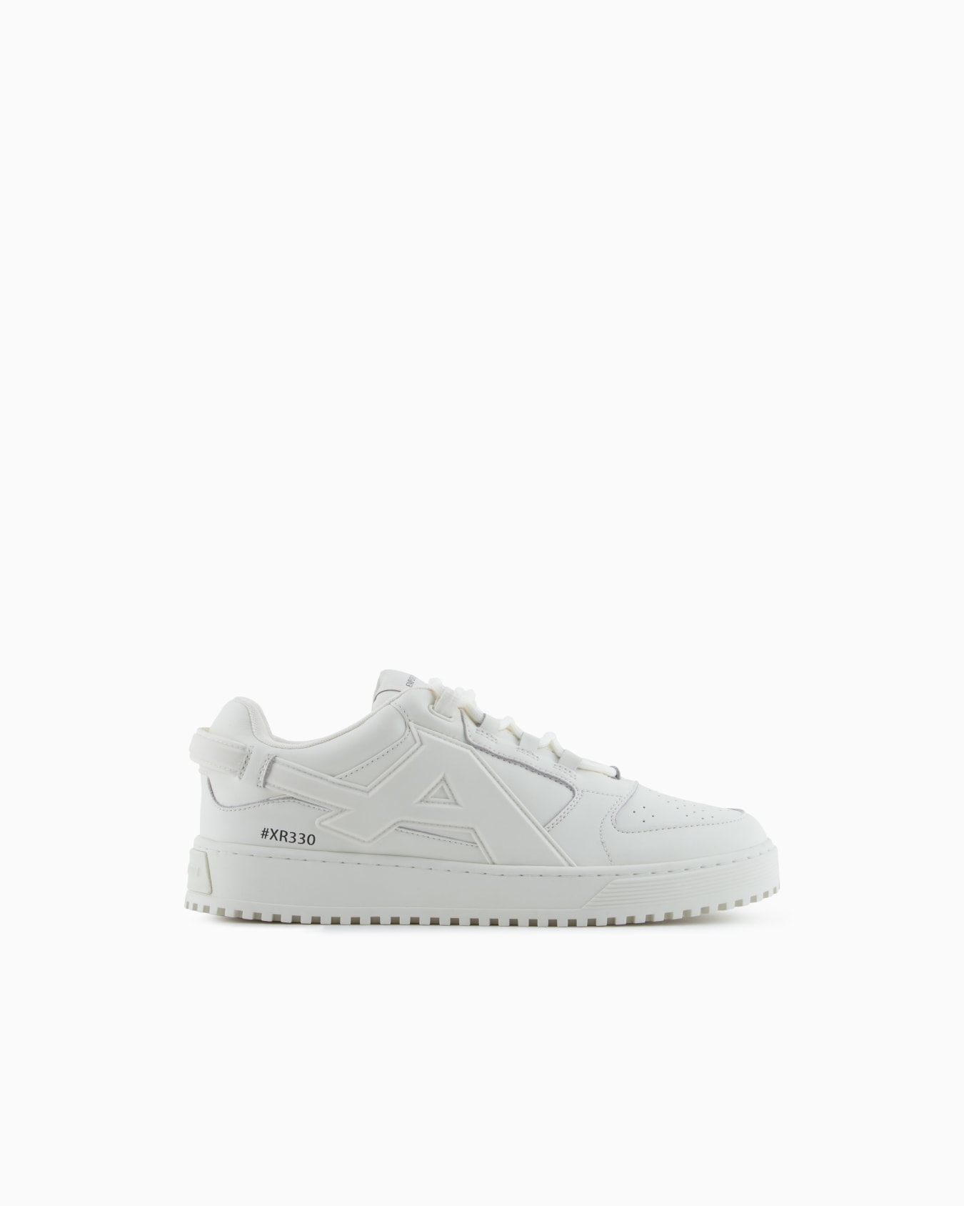 Sneaker aus Leder mit großem EA-Patch Folie 0