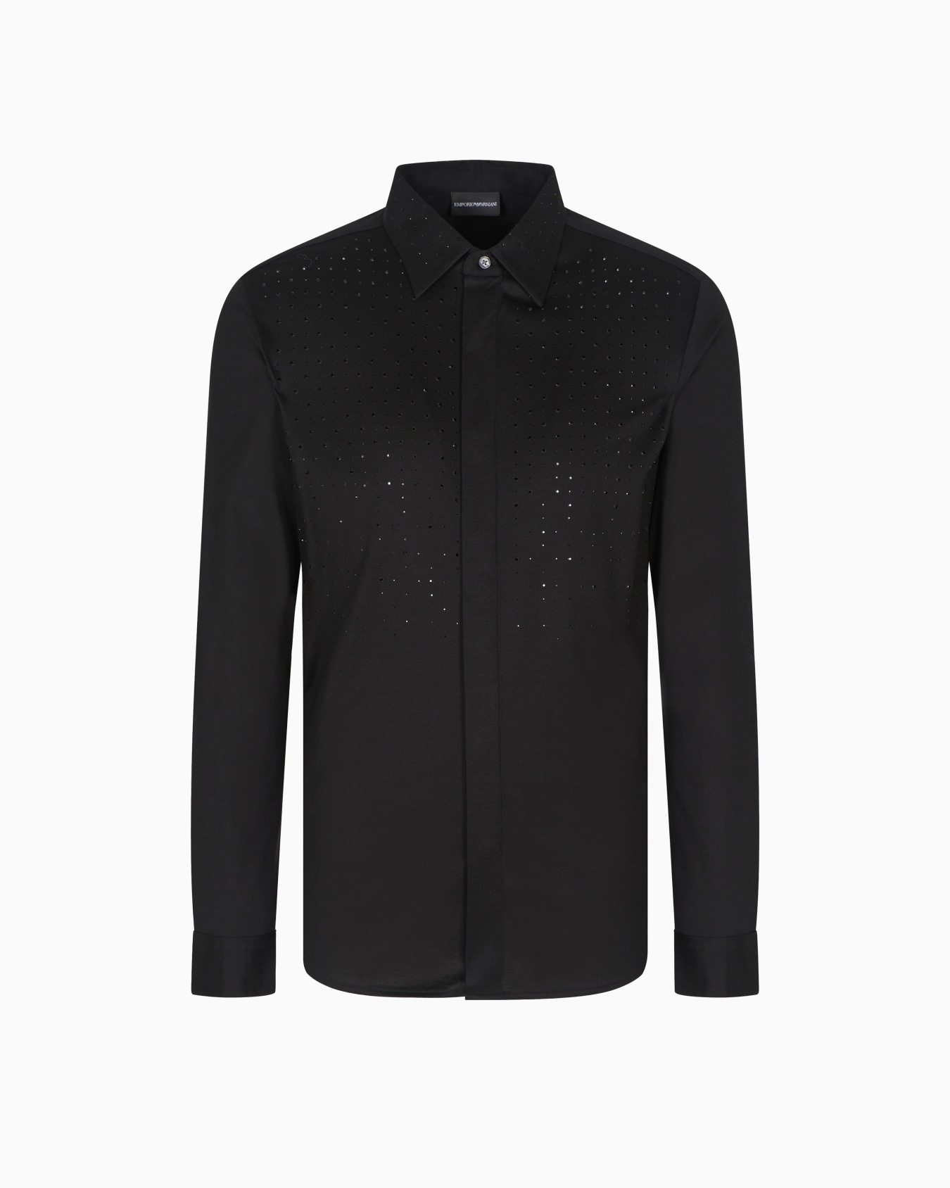 Clubwear slim-fit shirt in a Lyocell blend with rhinestones Slide 0