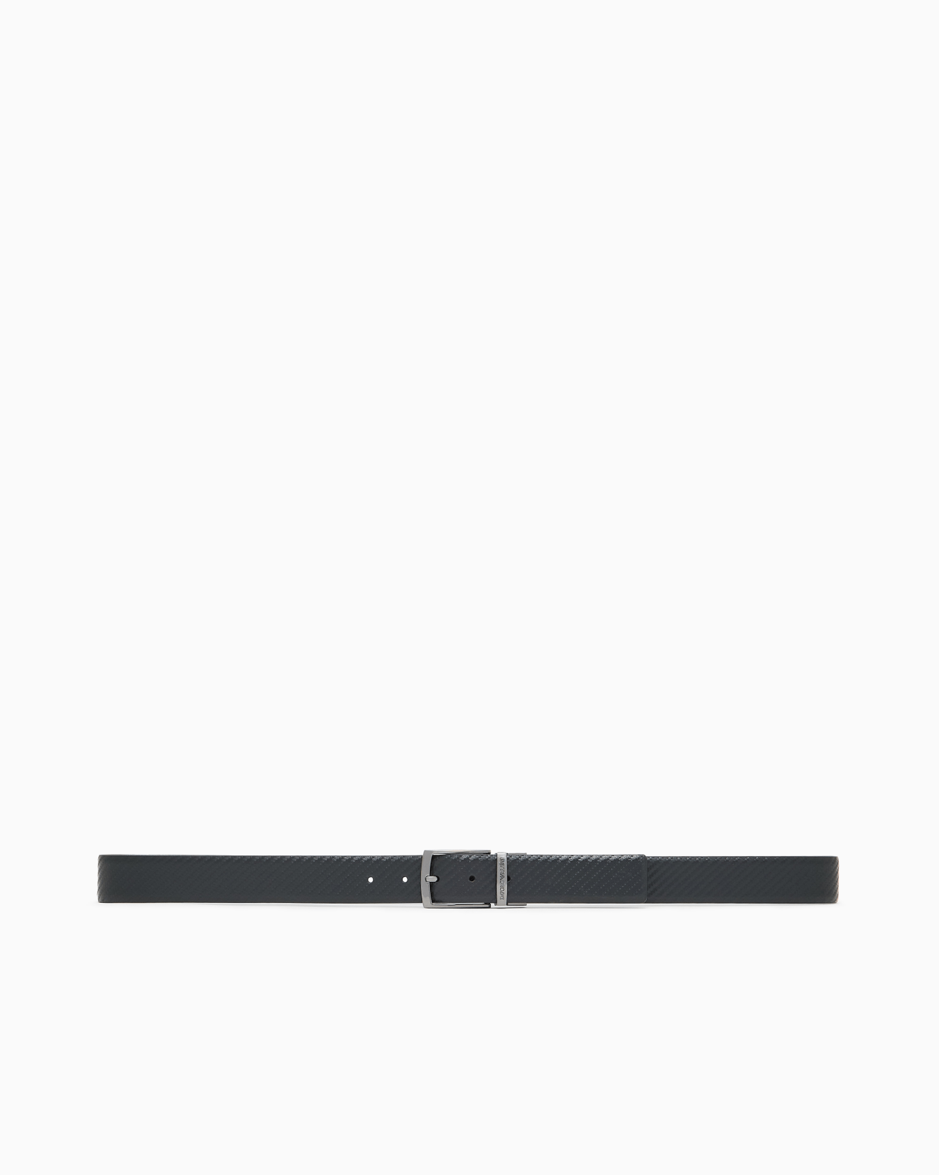 Ceinture réversible en cuir avec motif en relief Diapositive 2