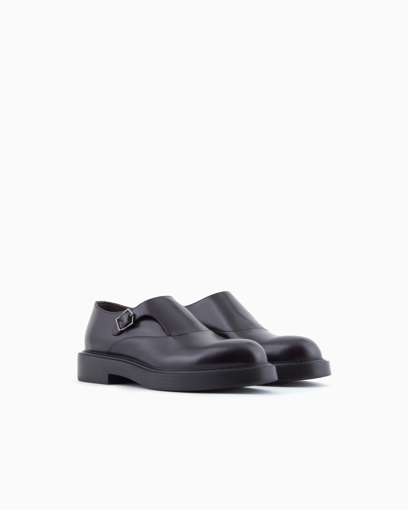Brushed leather monkstraps Slide 1