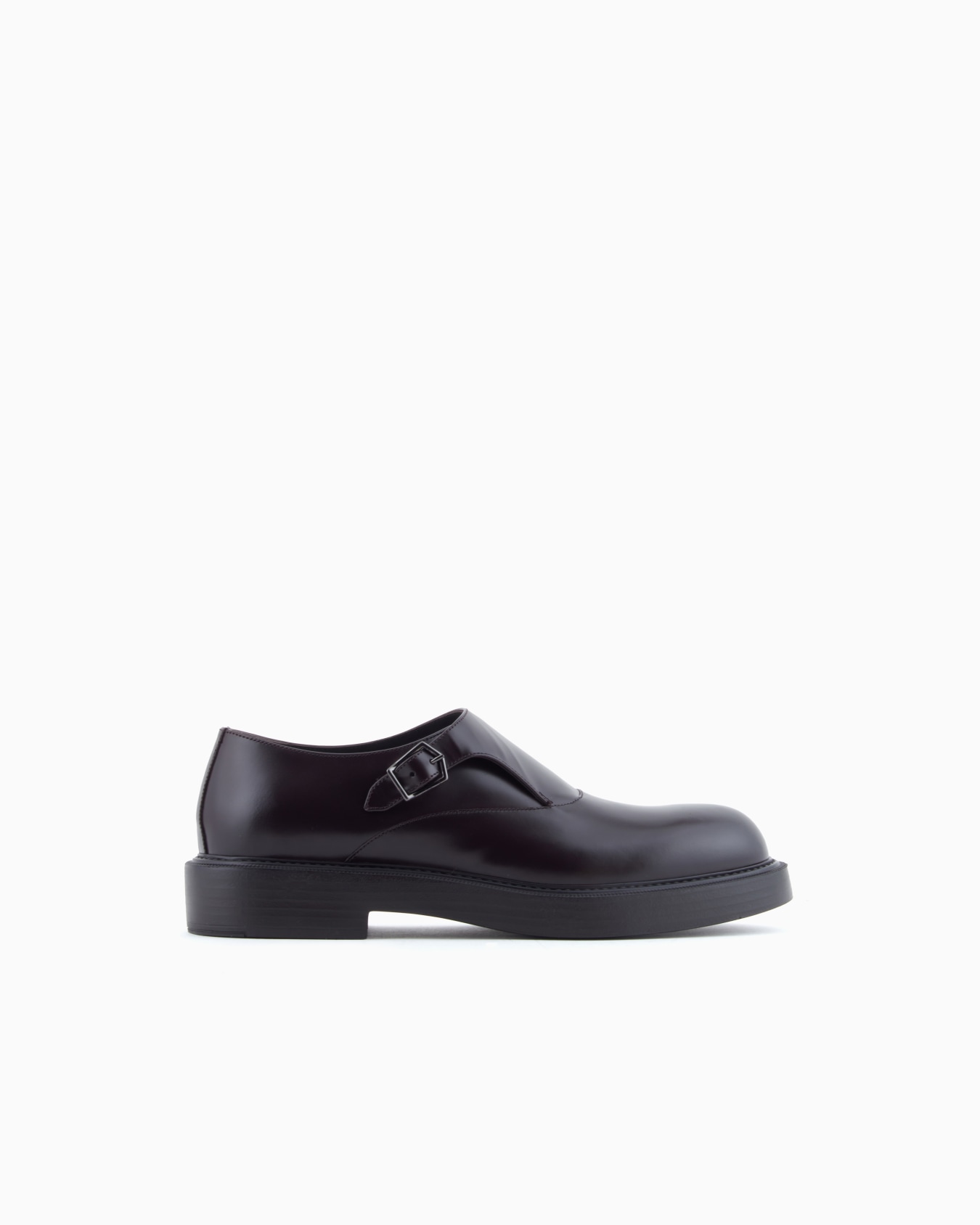 Brushed leather monkstraps Slide 0