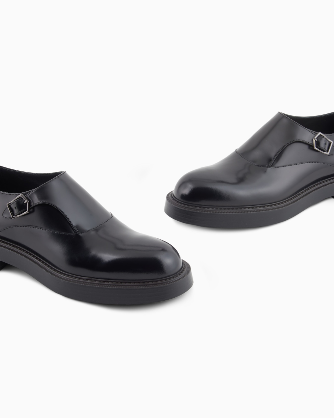 Brushed leather monkstraps Slide 4
