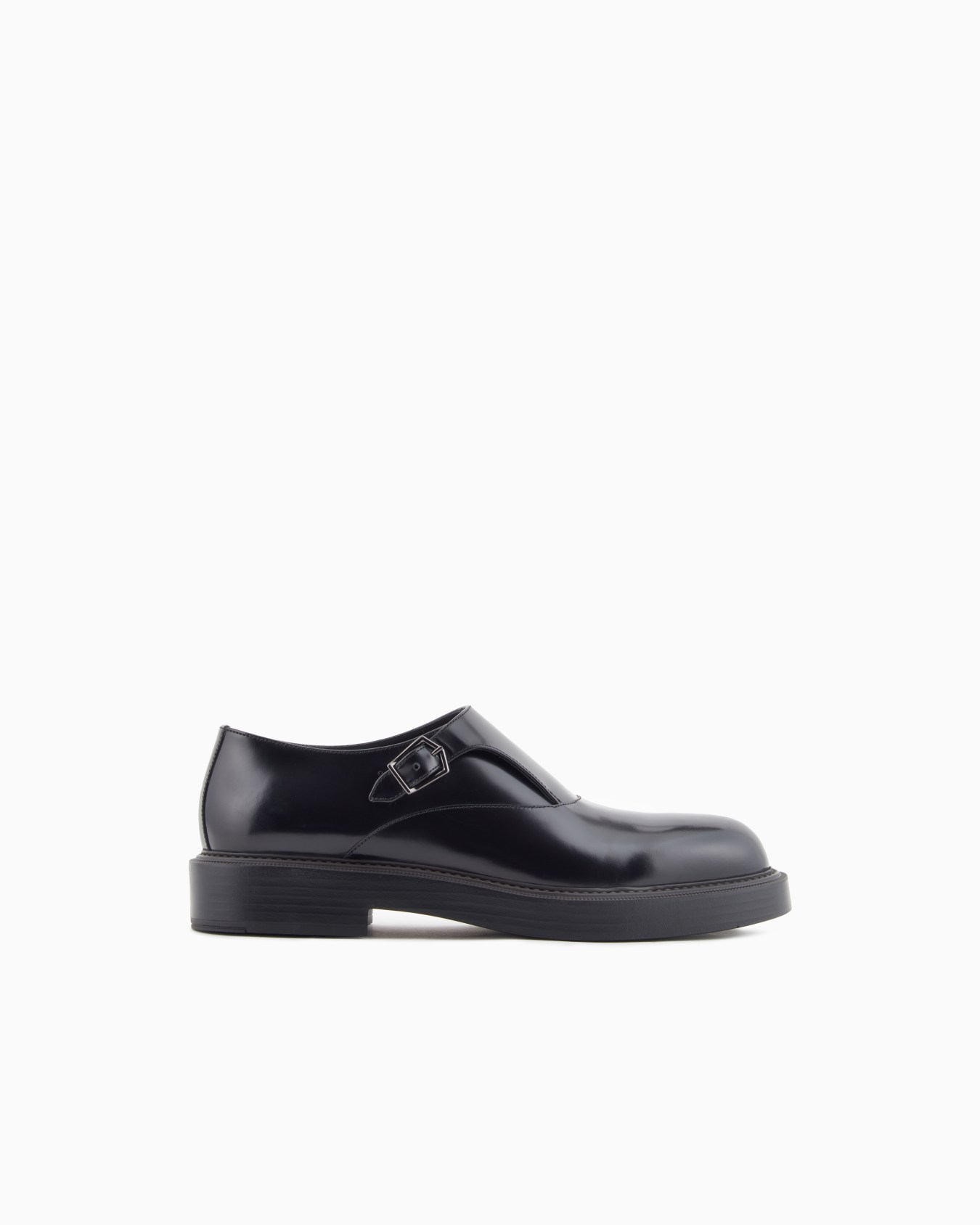 Brushed leather monkstraps Slide 0