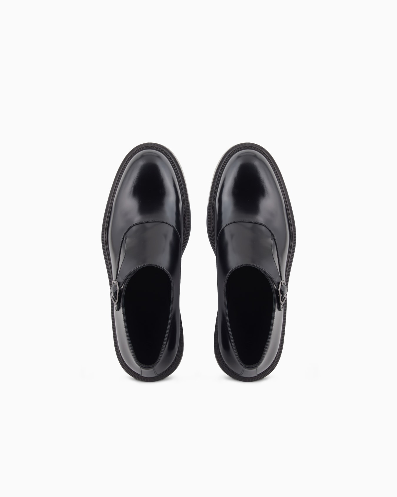 Brushed leather monkstraps Slide 2