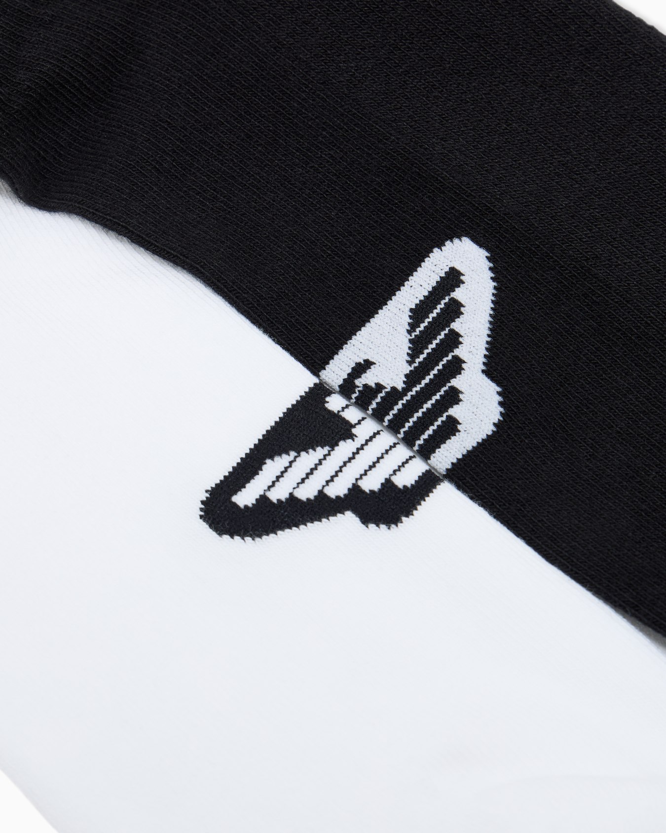 2-pack of cotton sneaker socks with logo and heel flap 슬라이드 1