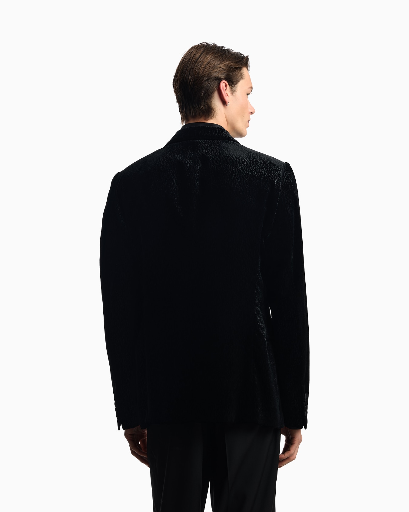 Veste de smoking en velours avec motif imprimé all over Diapositive 2