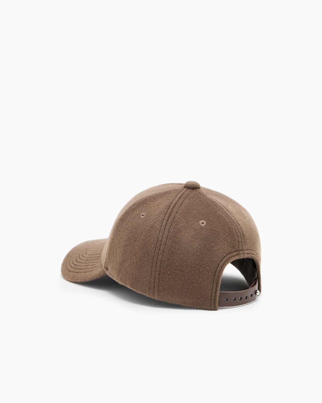 Virgin-wool baseball cap with embroidered logo Slide 1