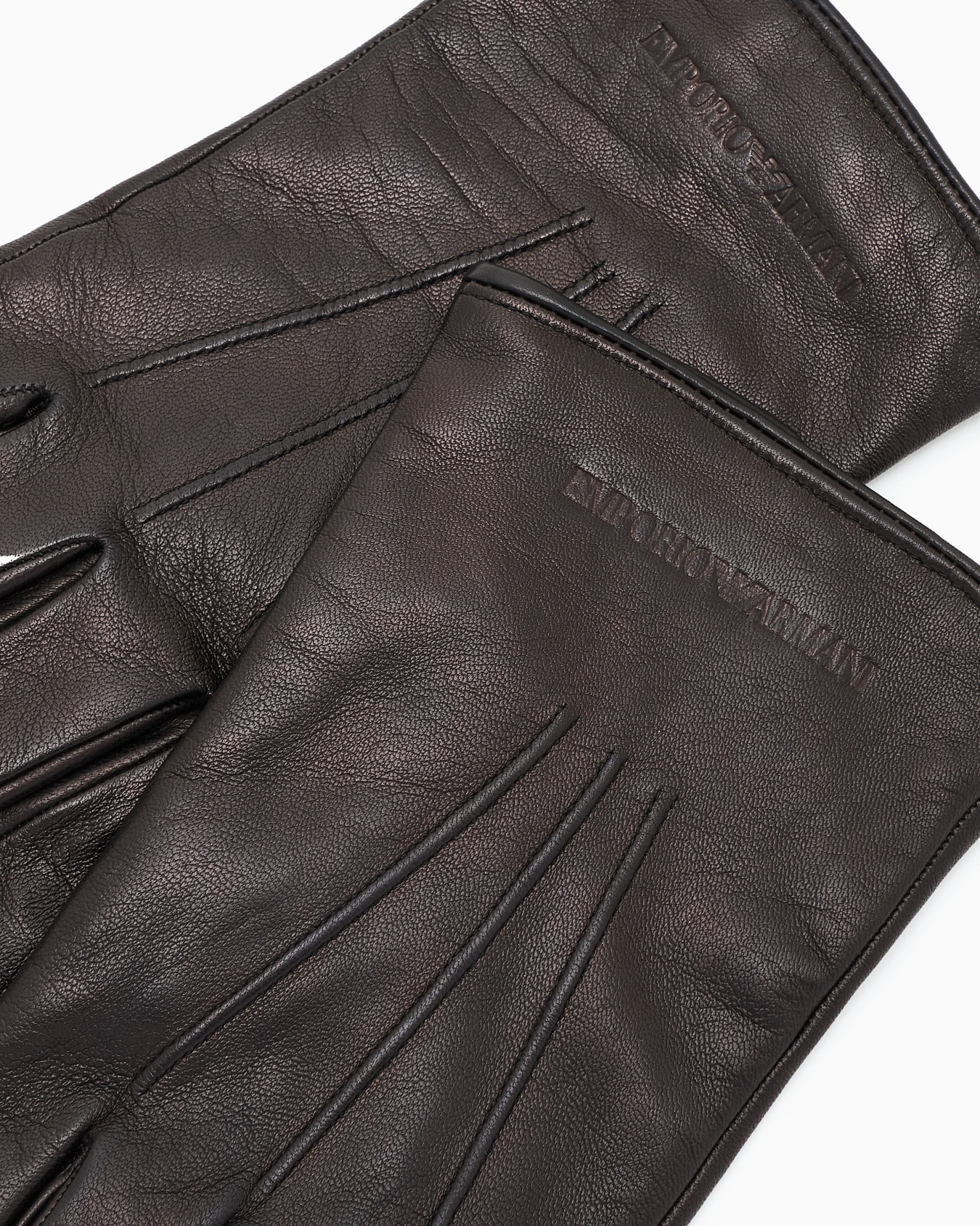 Lambskin nappa leather gloves with baguette detail Slide 1