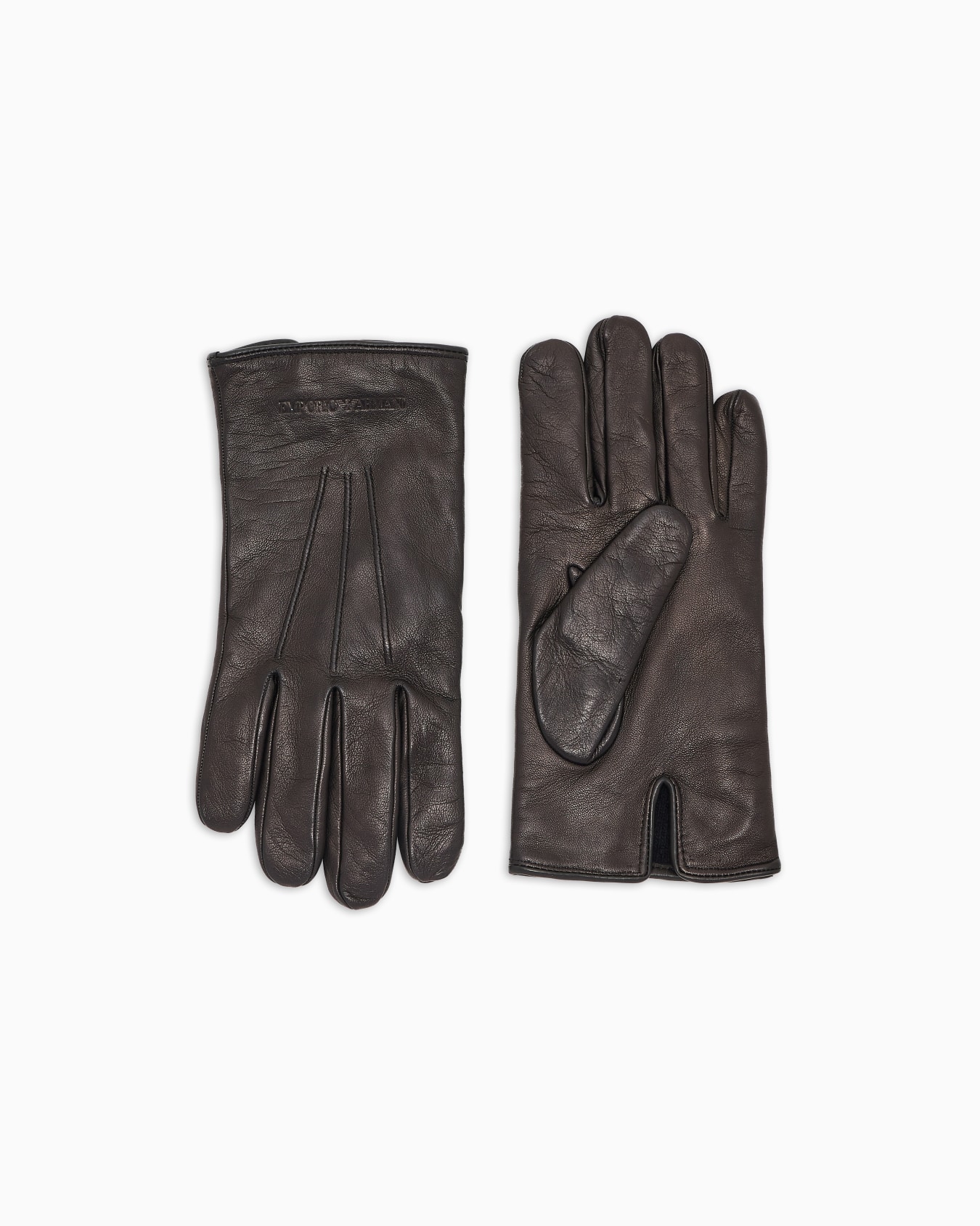 Lambskin nappa leather gloves with baguette detail Slide 0