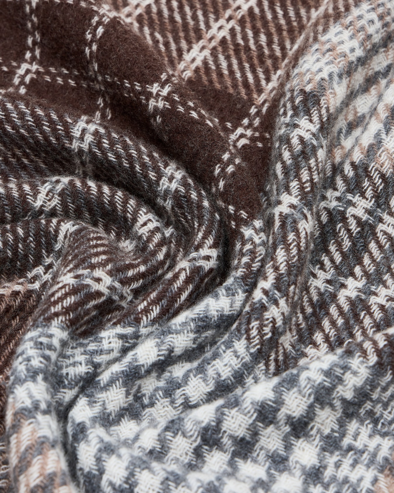 Woll-Schal mit Tartan-Muster Folie 1