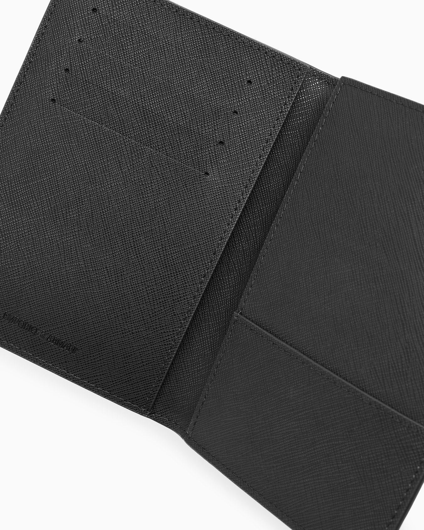 ASV regenerated Saffiano leather passport holder with eagle plate Slide 3