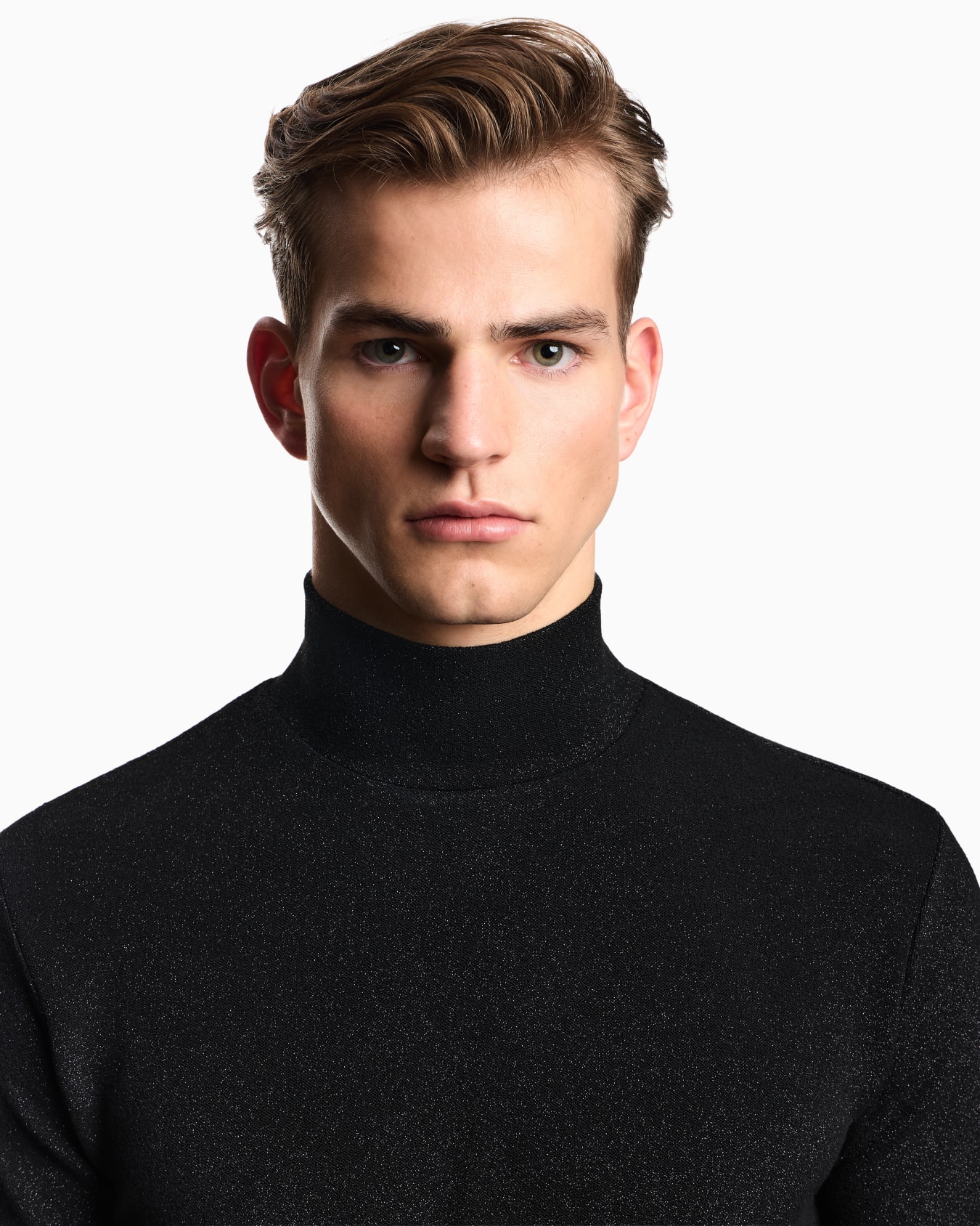 Lurex jersey mock-neck jumper Slide 4