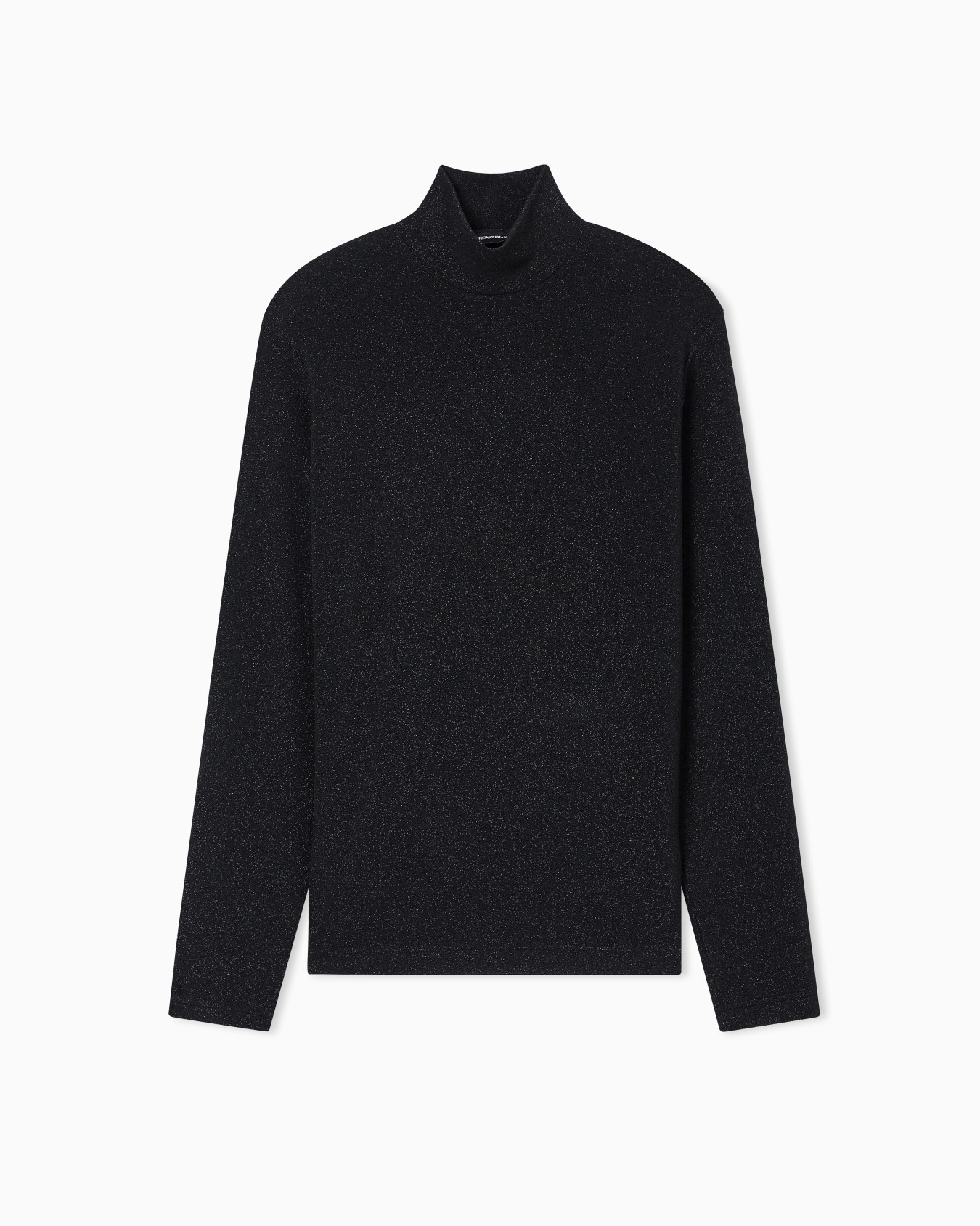 Lurex jersey mock-neck jumper Slide 0