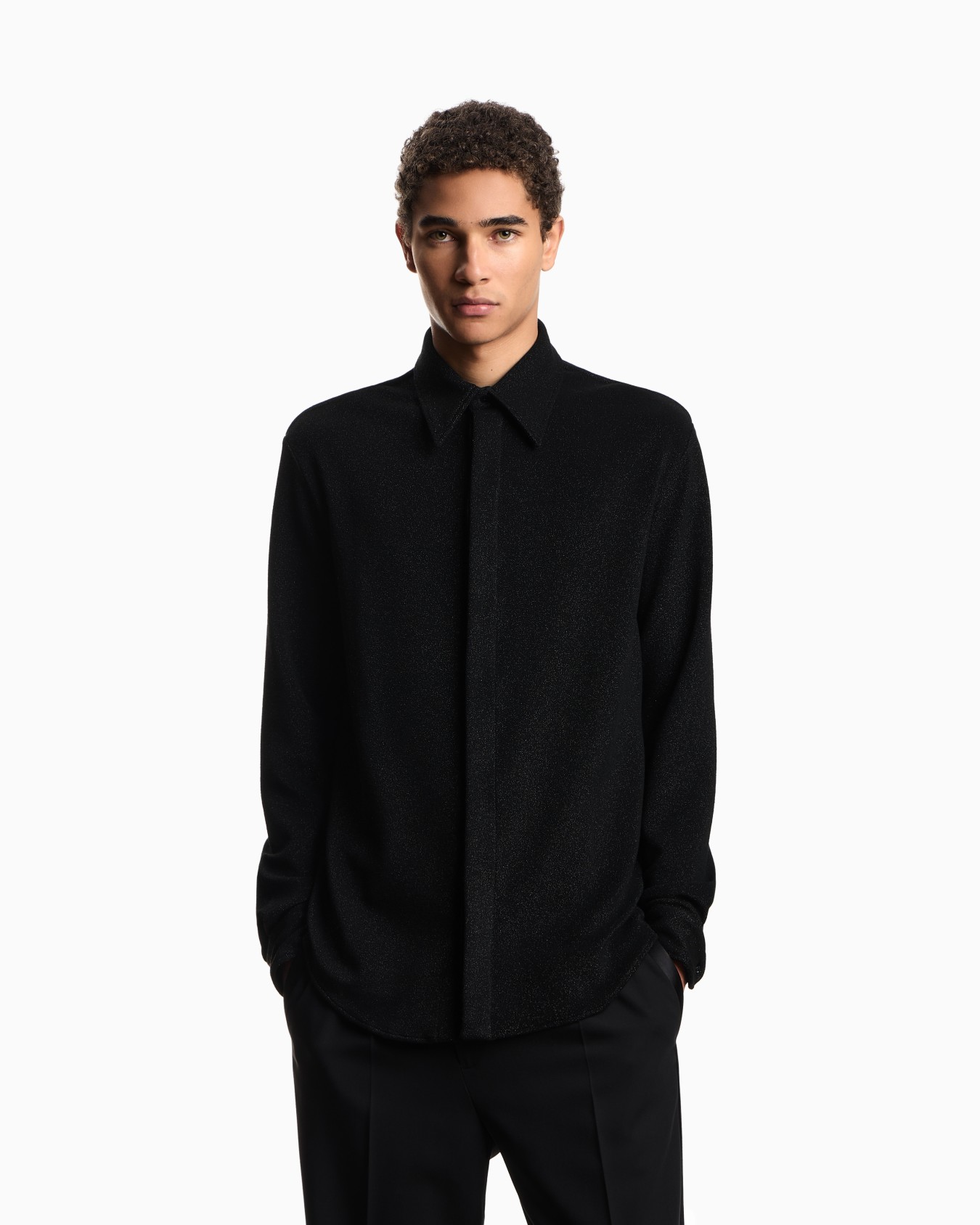 Lurex jersey shirt Slide 3