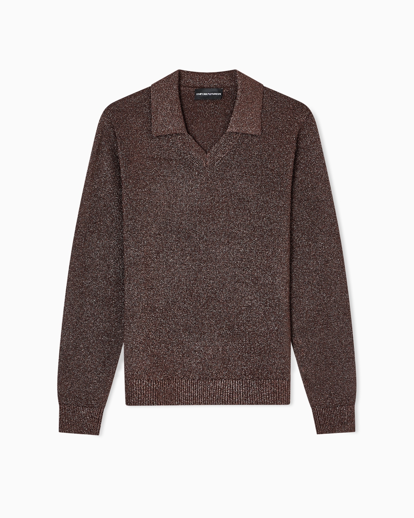 Decrease stockinette stitch metallic jumper Slide 0