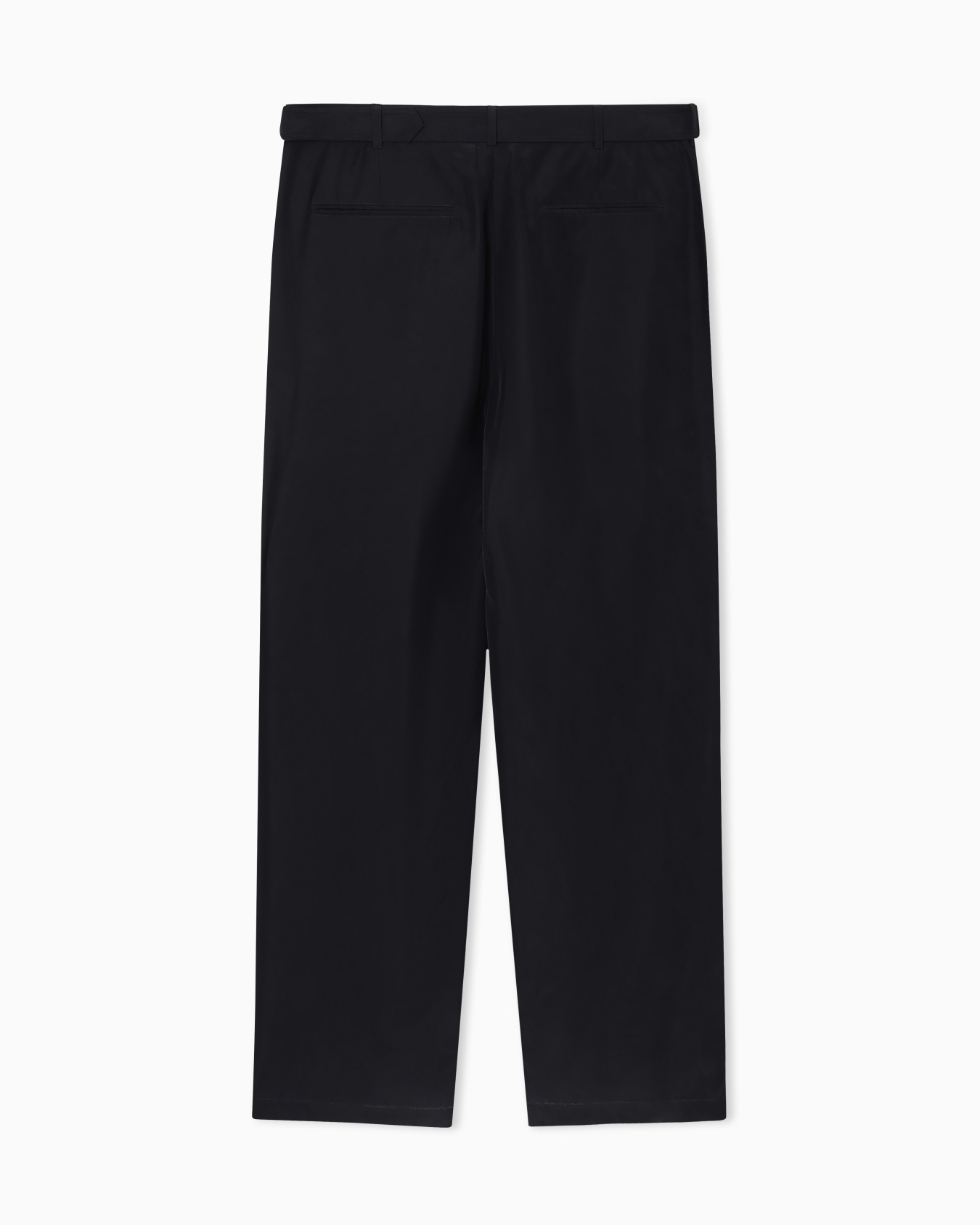 Pure washed silk habutai belted trousers Slide 2
