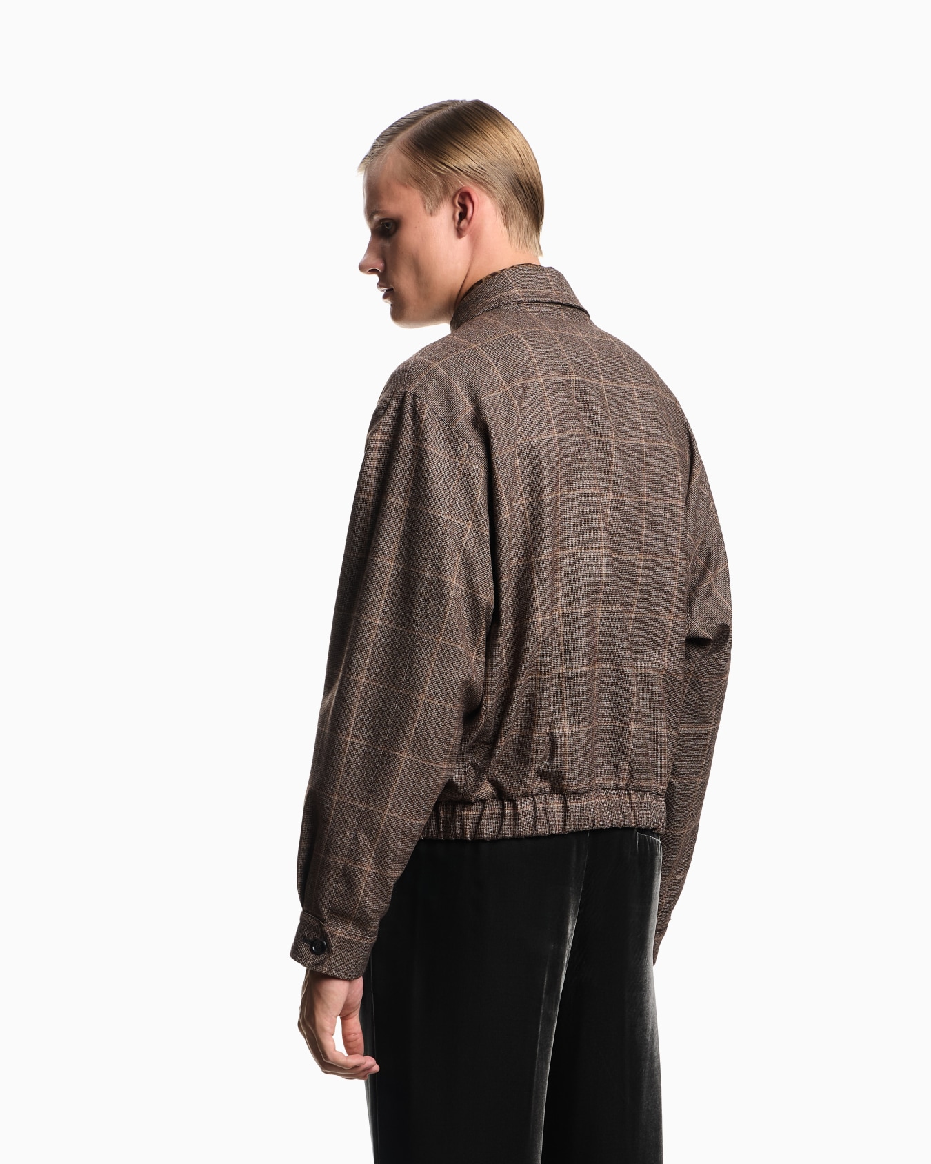 Flannel blouson with a check motif Slide 2