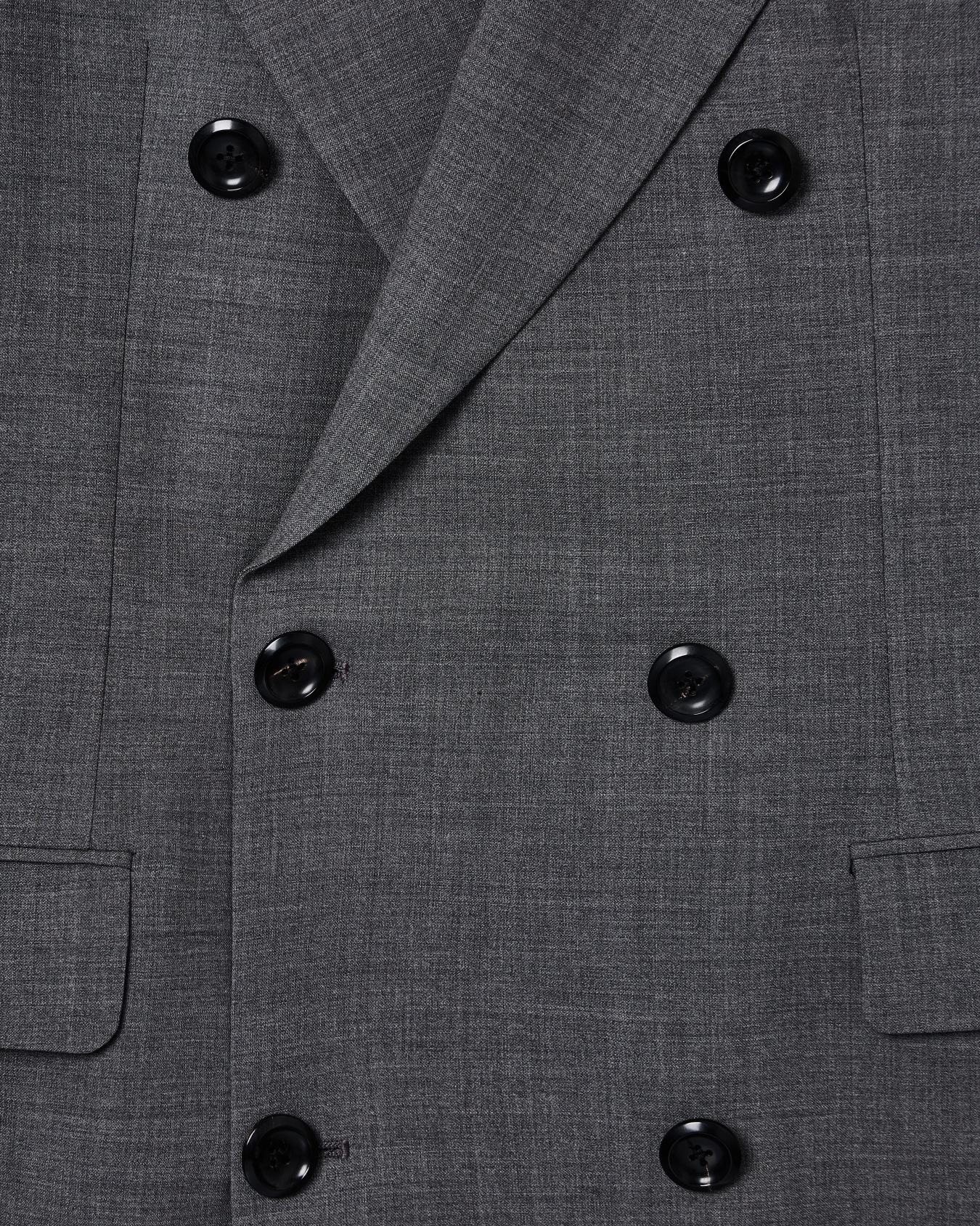 Double-breasted jacket in stretch wool canvas 슬라이드 2