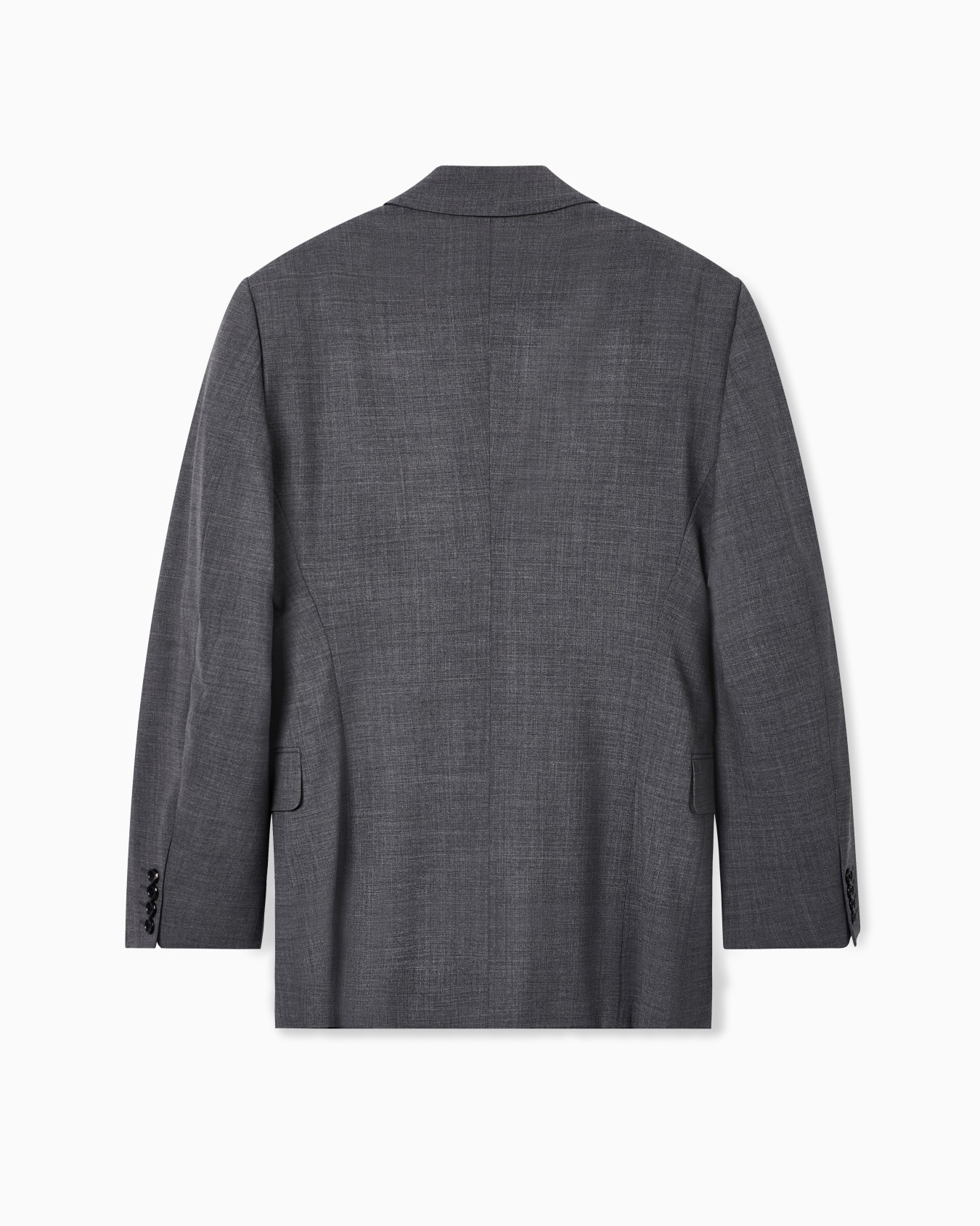 Double-breasted jacket in stretch wool canvas 슬라이드 3